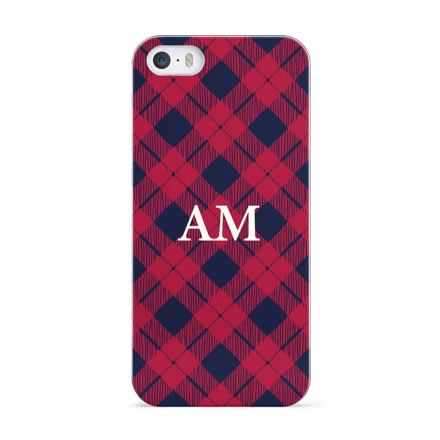 Personalised Tartan Apple iPhone 5 Case