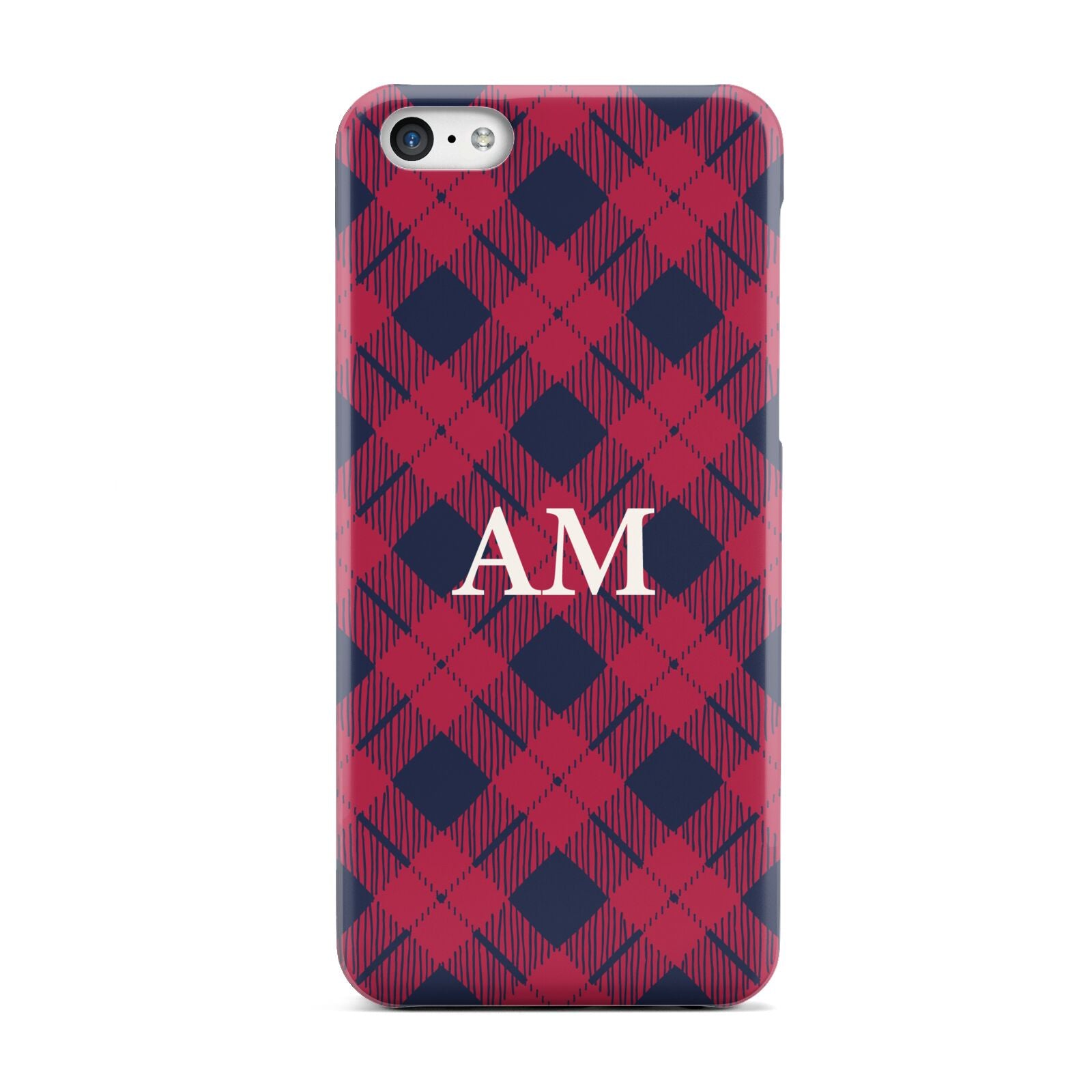 Personalised Tartan Apple iPhone 5c Case