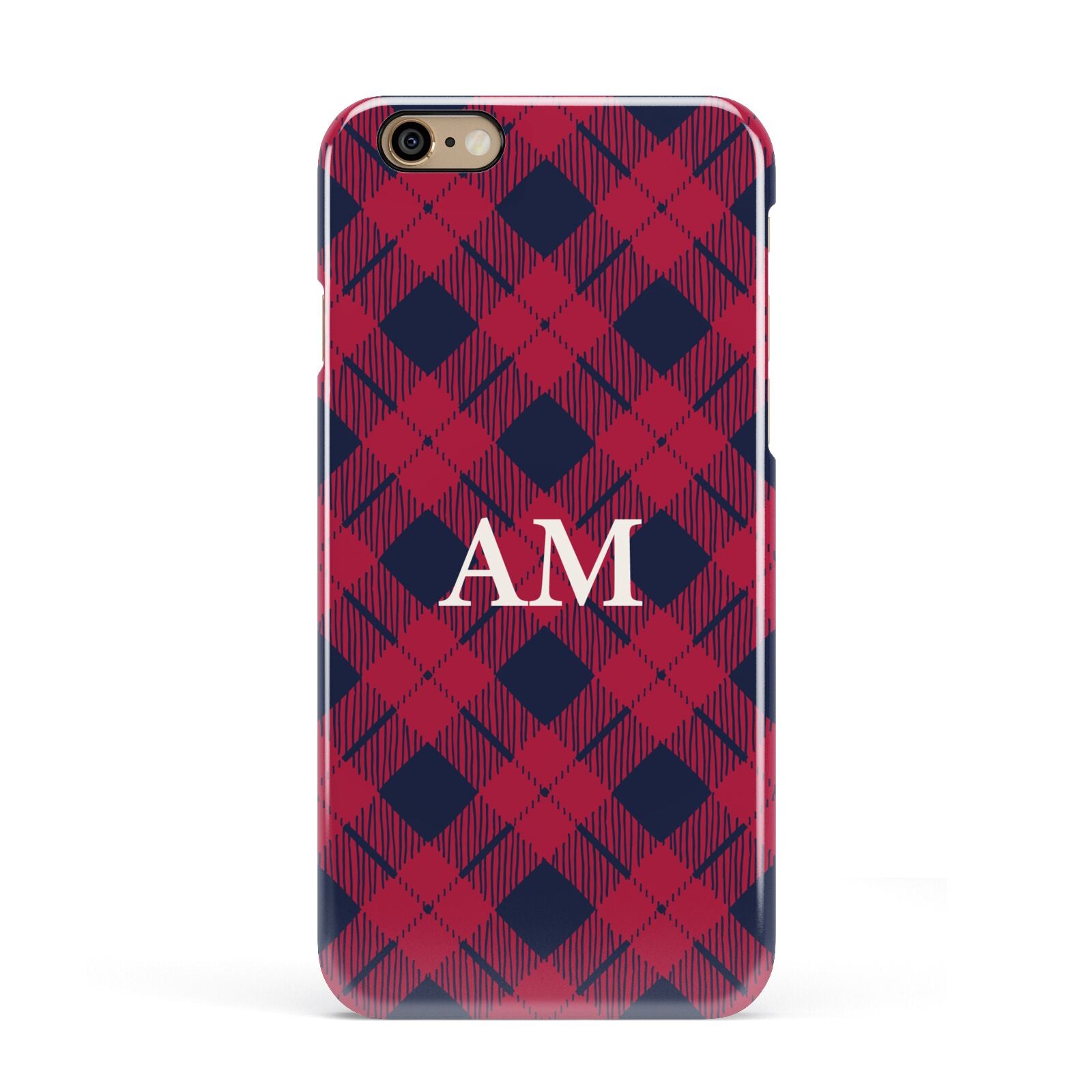 Personalised Tartan Apple iPhone 6 3D Snap Case