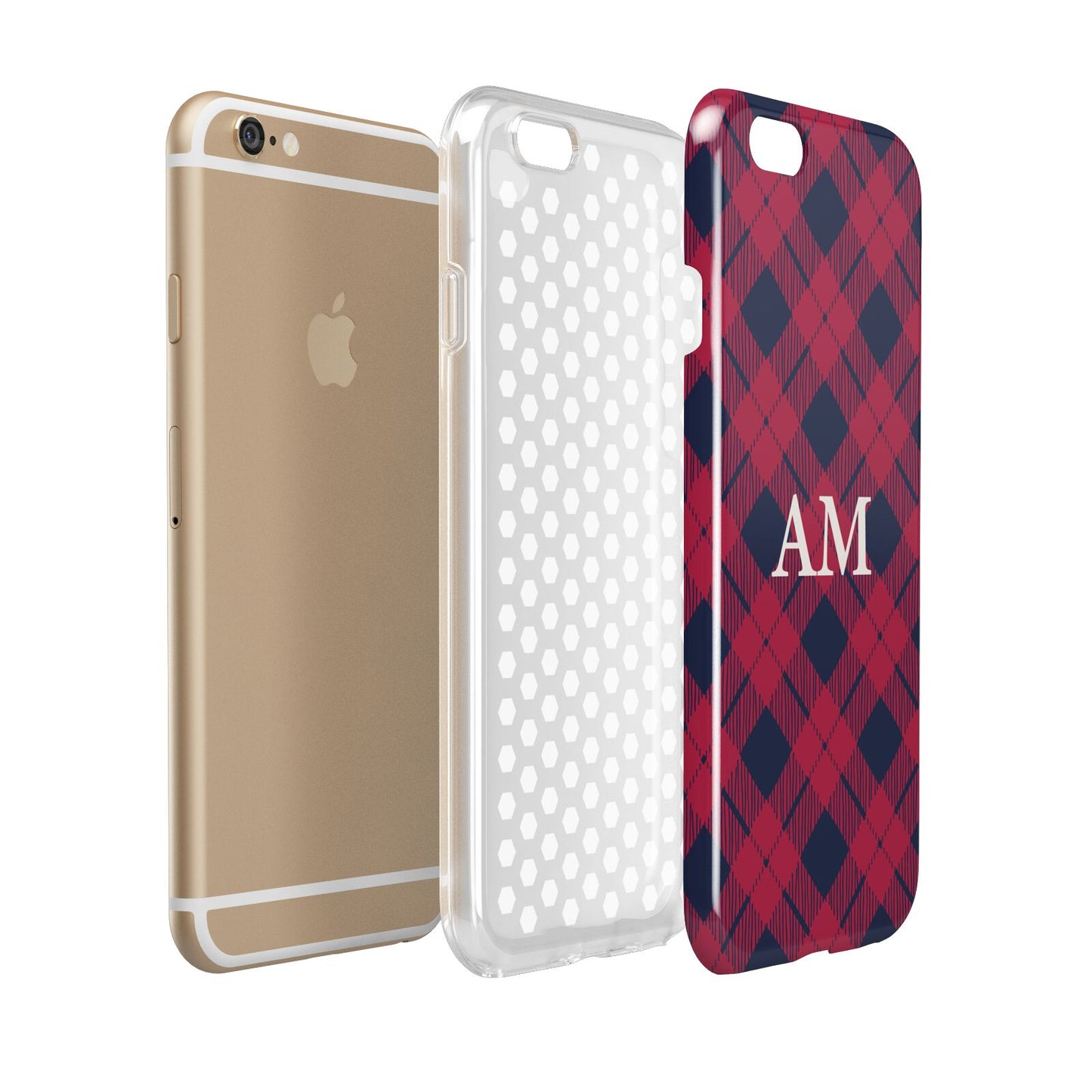 Personalised Tartan Apple iPhone 6 3D Tough Case Expanded view