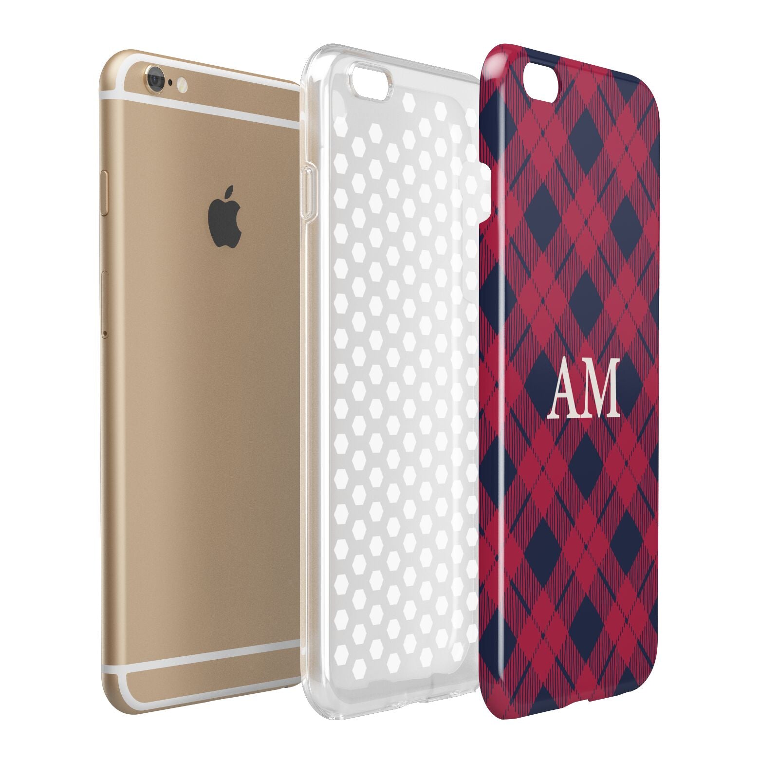 Personalised Tartan Apple iPhone 6 Plus 3D Tough Case Expand Detail Image