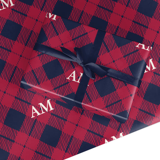 Personalised Tartan Custom Wrapping Paper