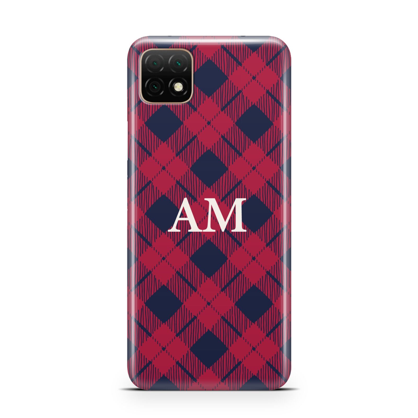 Personalised Tartan Huawei Enjoy 20 Phone Case