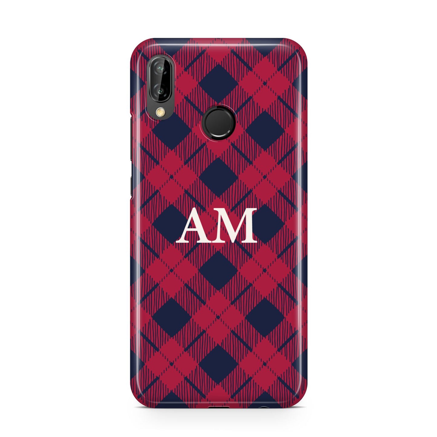 Personalised Tartan Huawei P20 Lite Phone Case