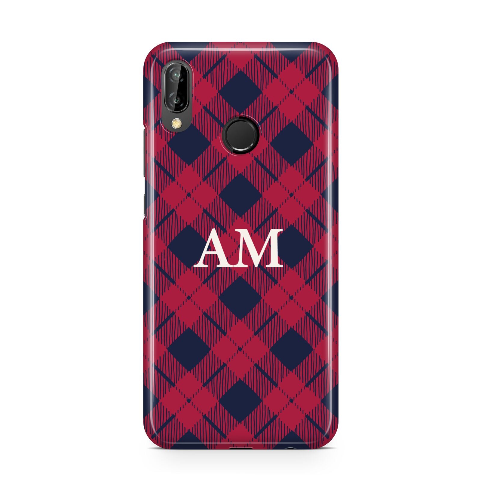 Personalised Tartan Huawei P20 Lite Phone Case