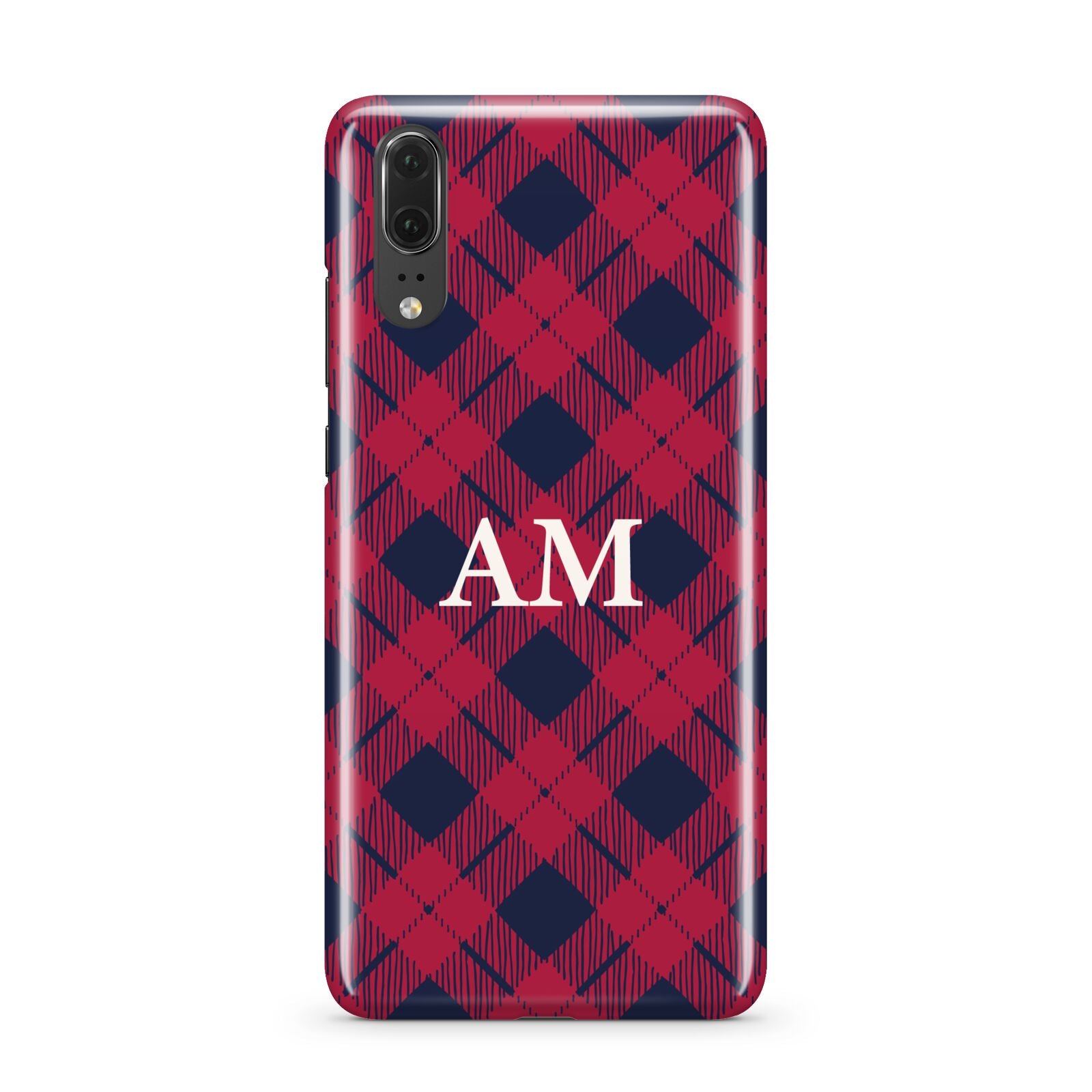 Personalised Tartan Huawei P20 Phone Case