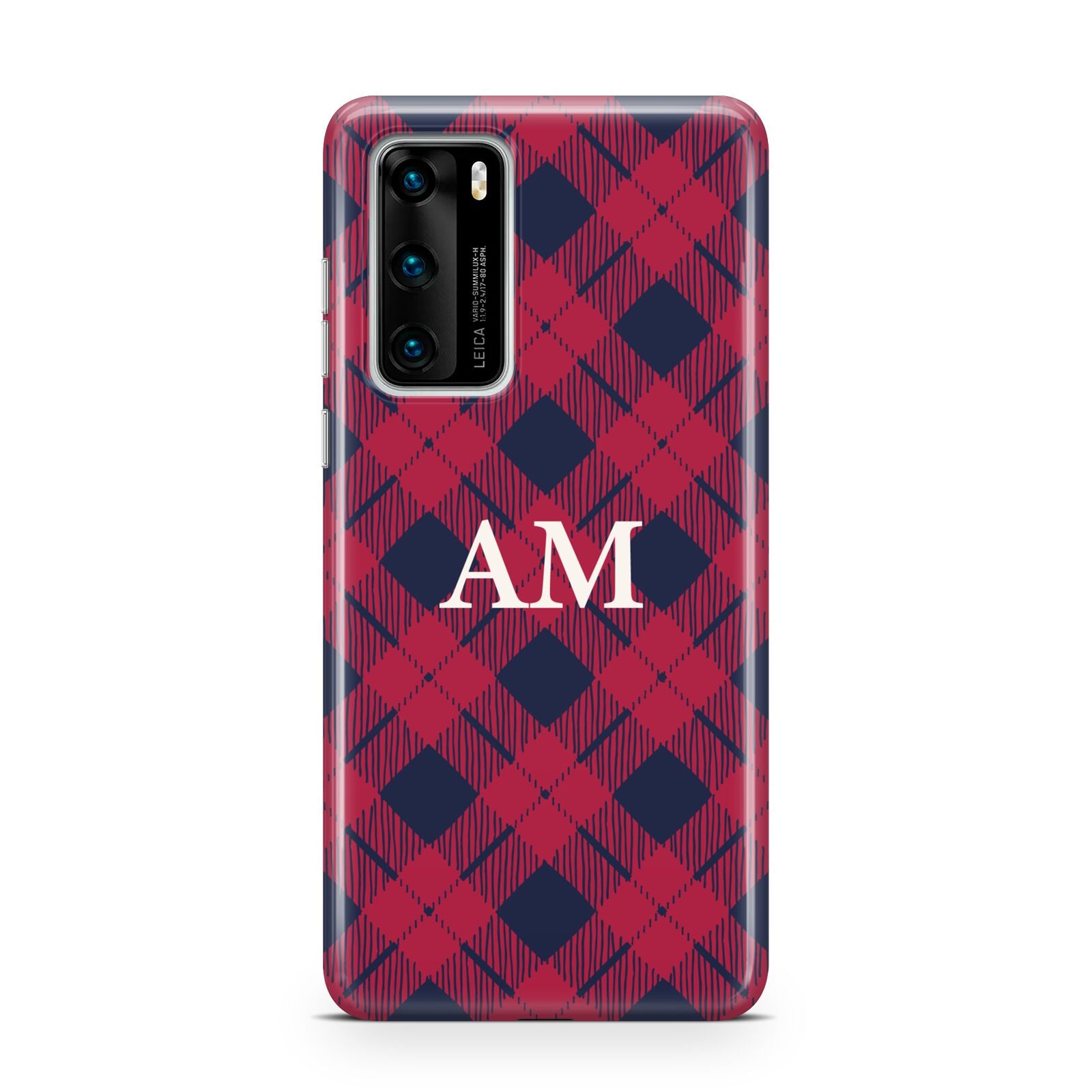 Personalised Tartan Huawei P40 Phone Case