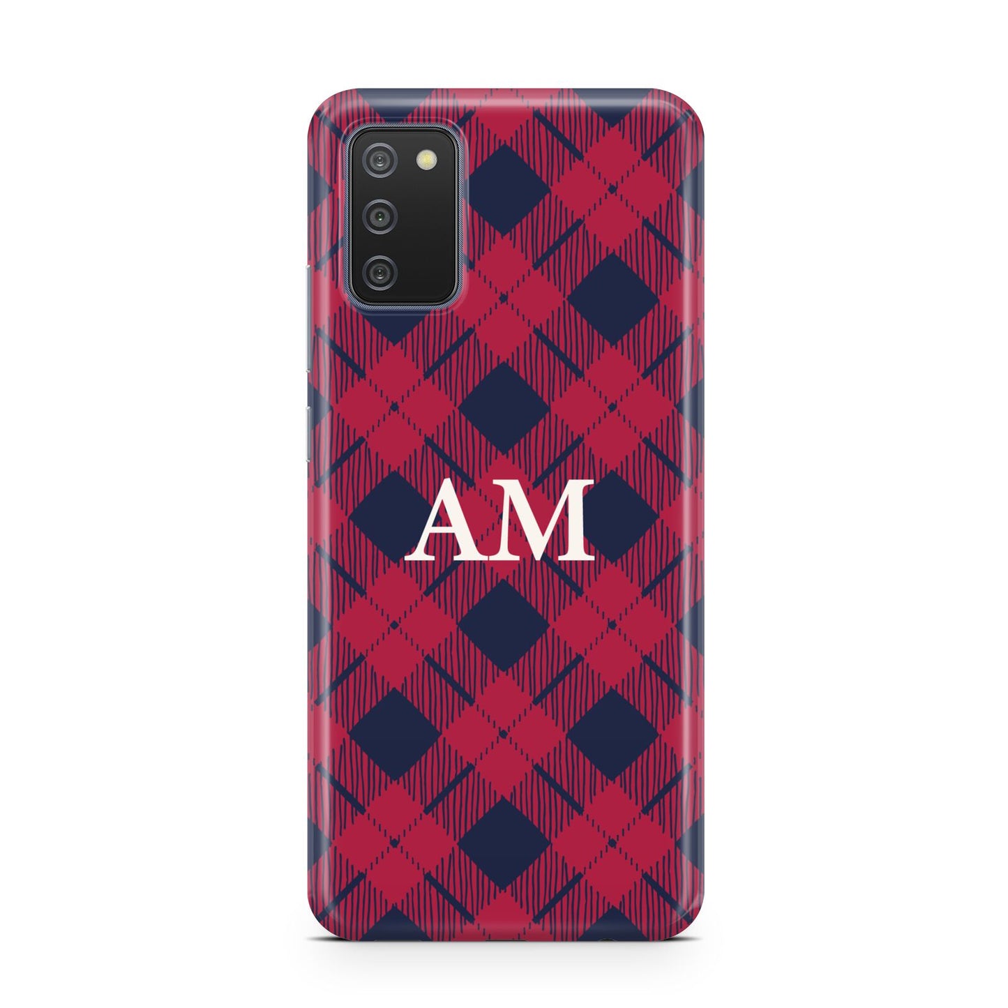 Personalised Tartan Samsung A02s Case