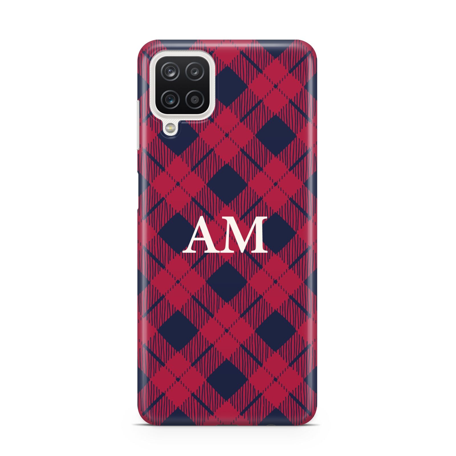 Personalised Tartan Samsung A12 Case