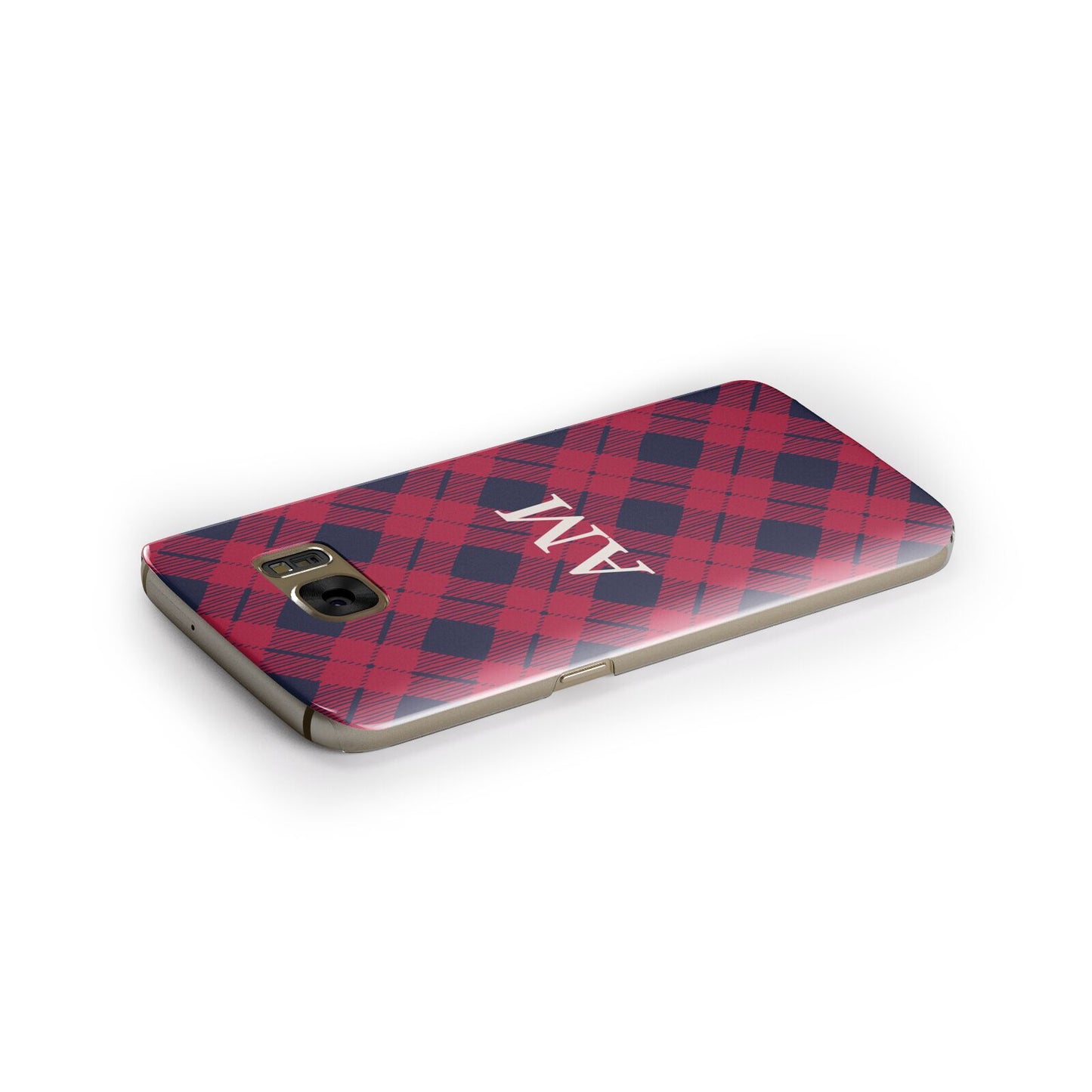 Personalised Tartan Samsung Galaxy Case Side Close Up