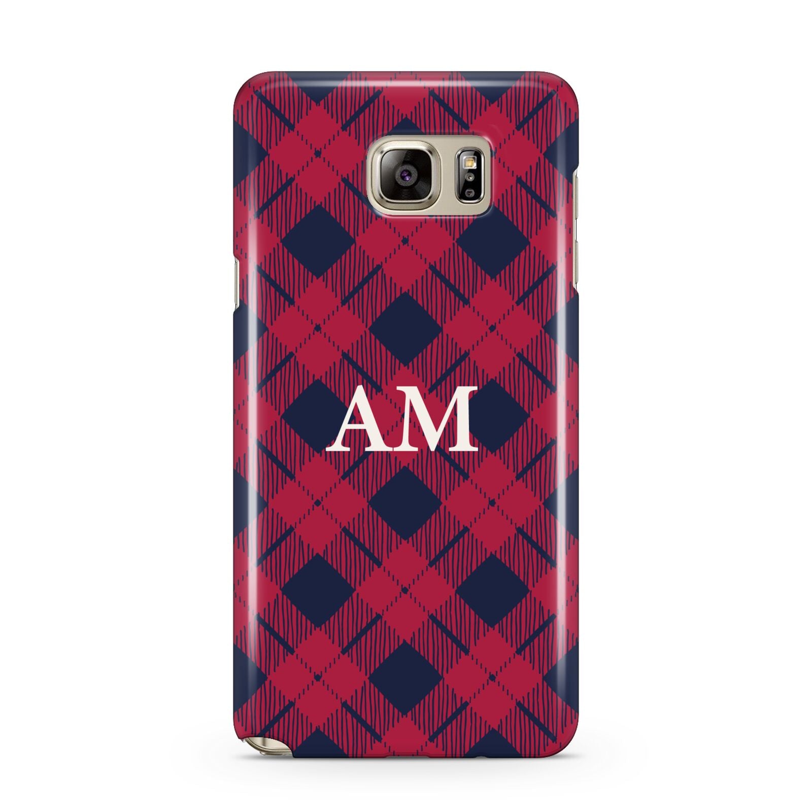 Personalised Tartan Samsung Galaxy Note 5 Case