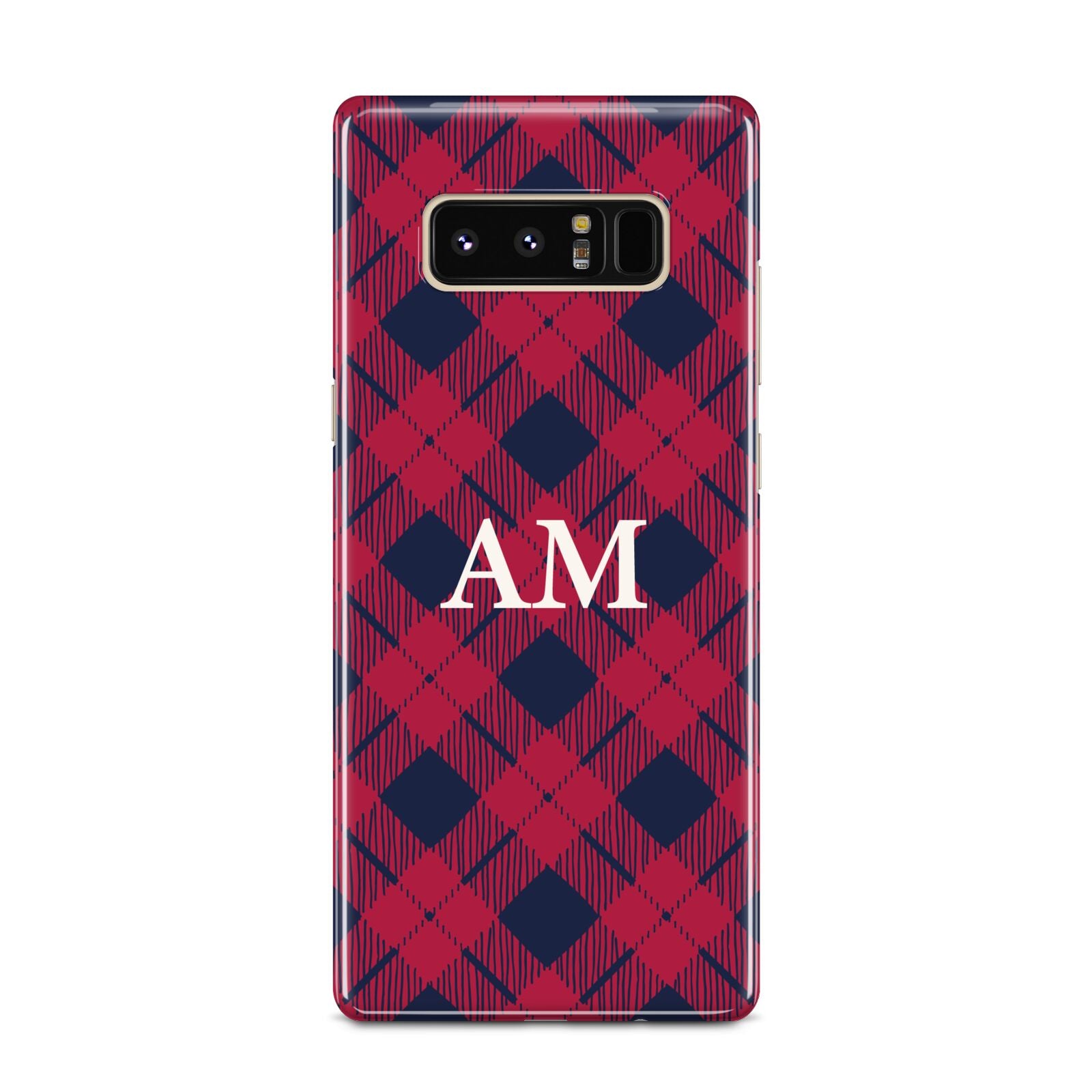 Personalised Tartan Samsung Galaxy Note 8 Case