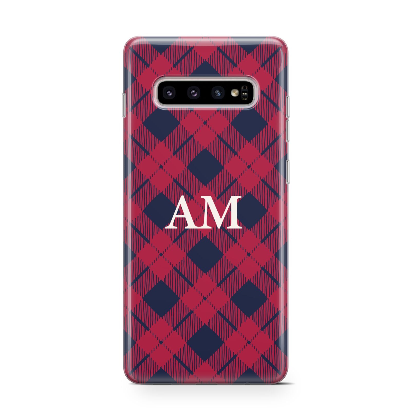 Personalised Tartan Samsung Galaxy S10 Case