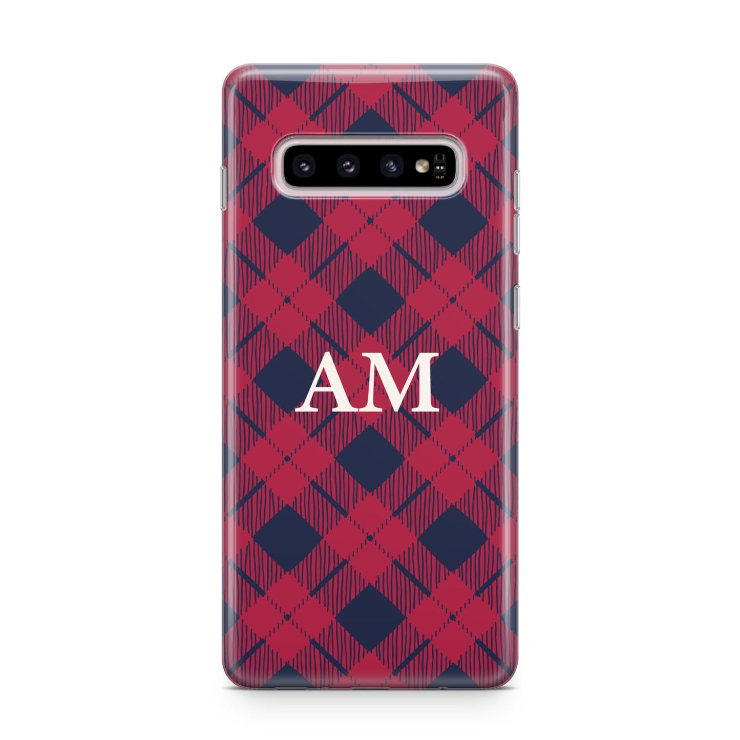 Personalised Tartan Samsung Galaxy S10 Plus Case