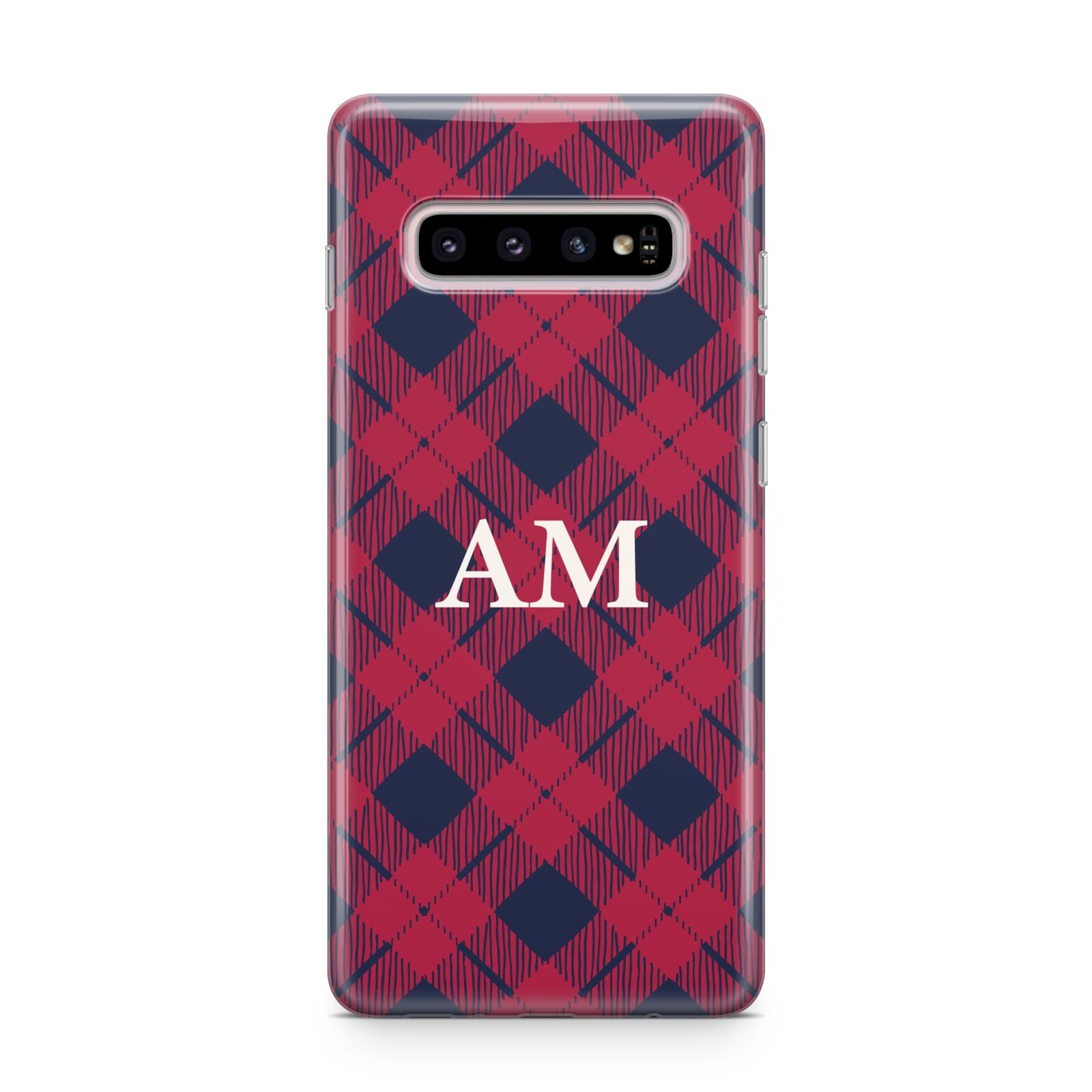 Personalised Tartan Samsung Galaxy S10 Plus Case