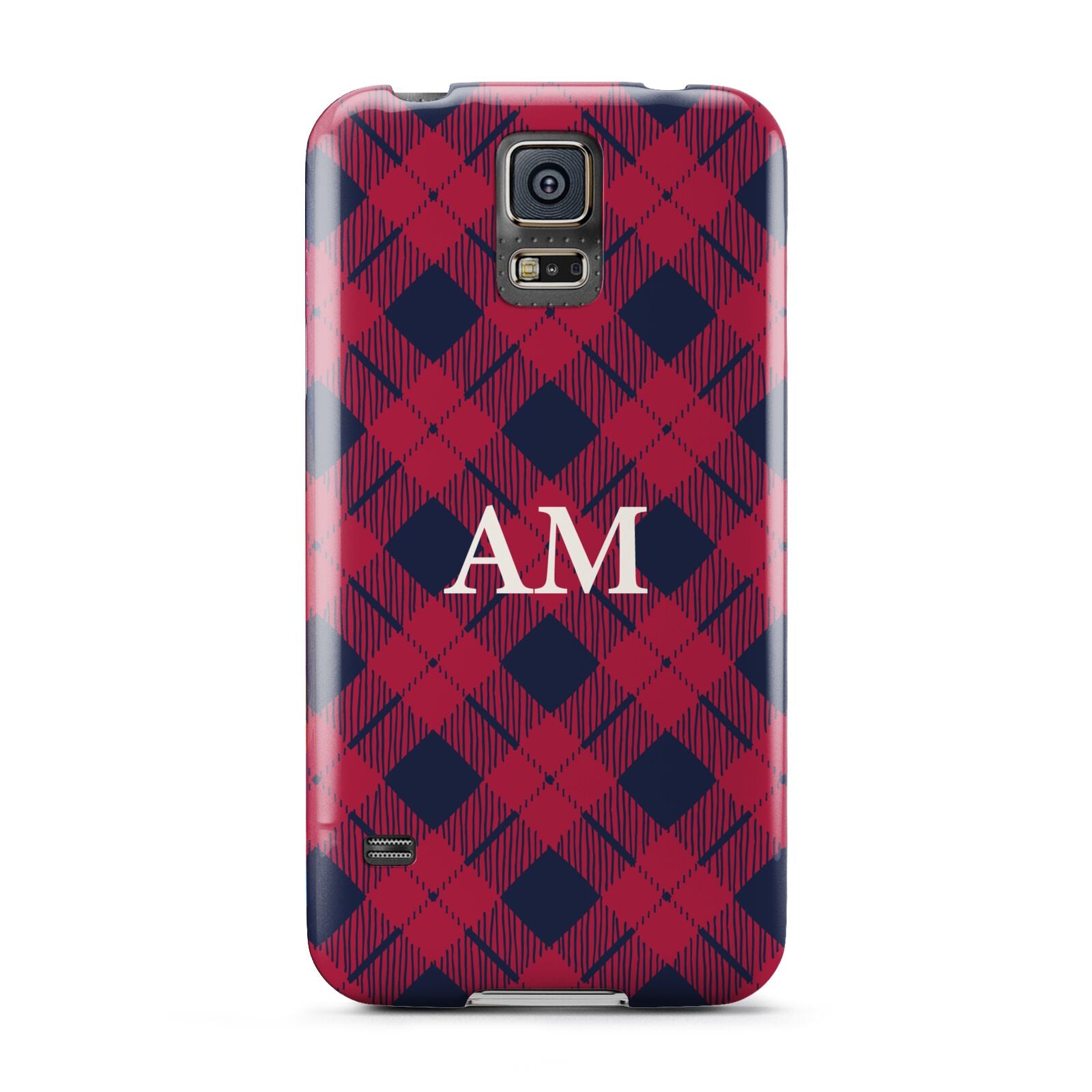 Personalised Tartan Samsung Galaxy S5 Case