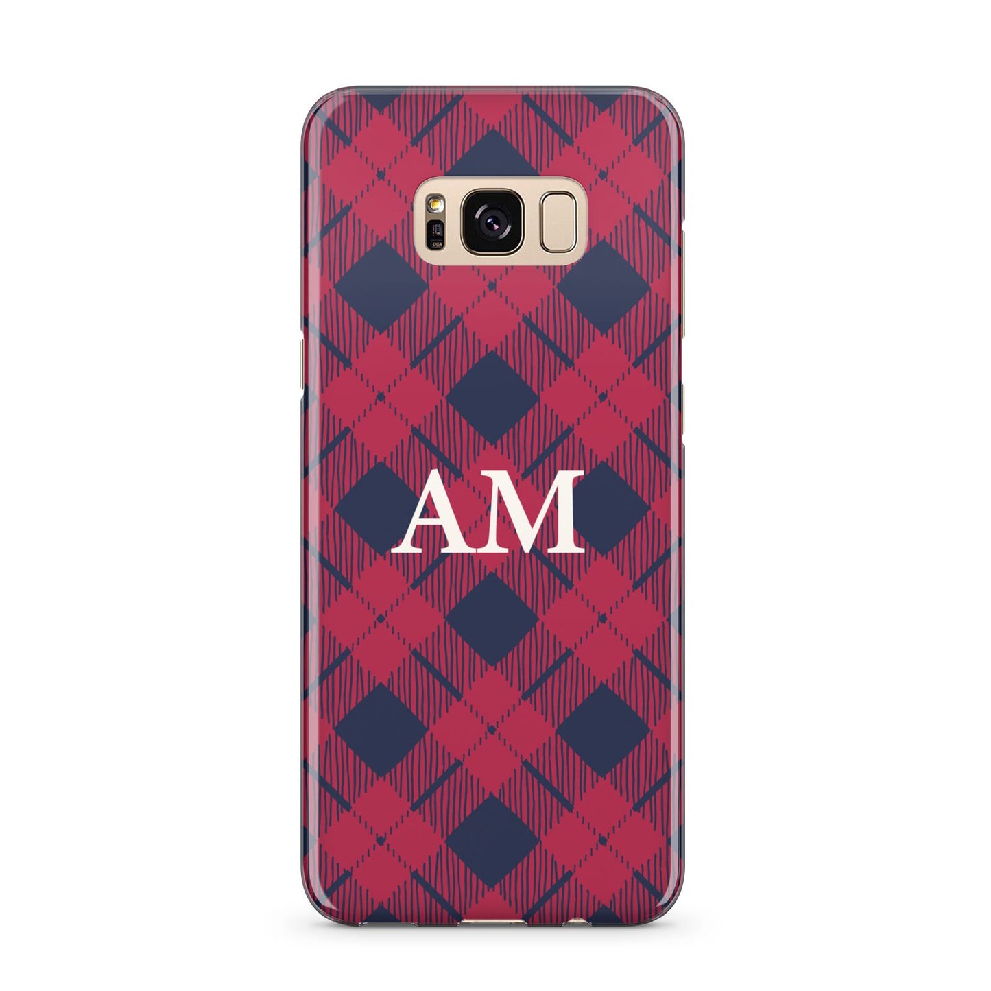 Personalised Tartan Samsung Galaxy S8 Plus Case