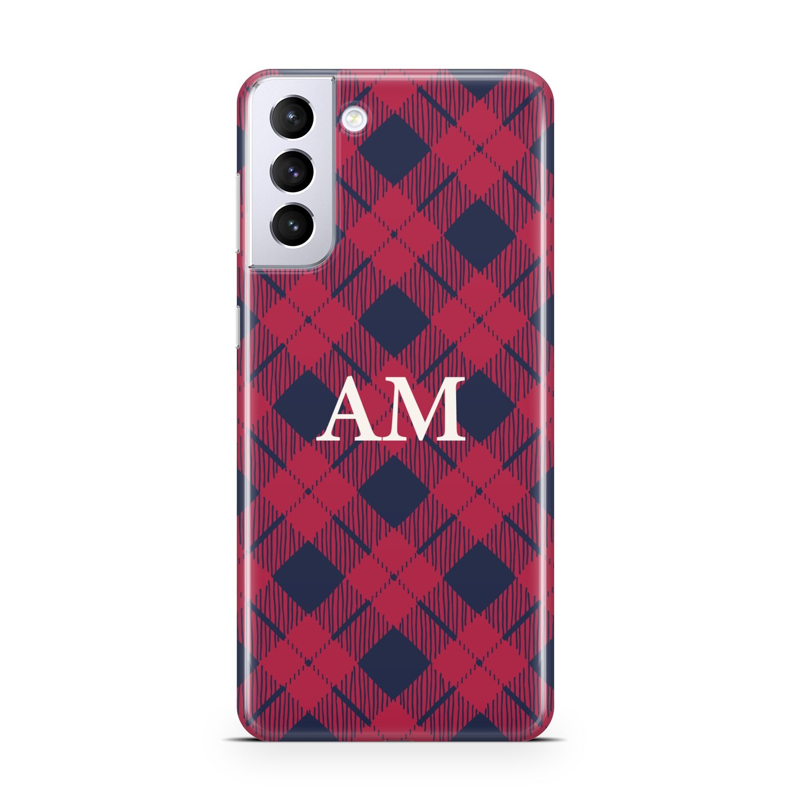 Personalised Tartan Samsung S21 Plus Phone Case