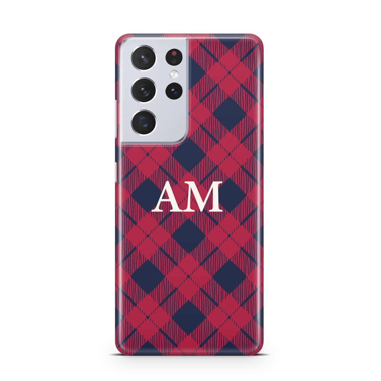 Personalised Tartan Samsung S21 Ultra Case