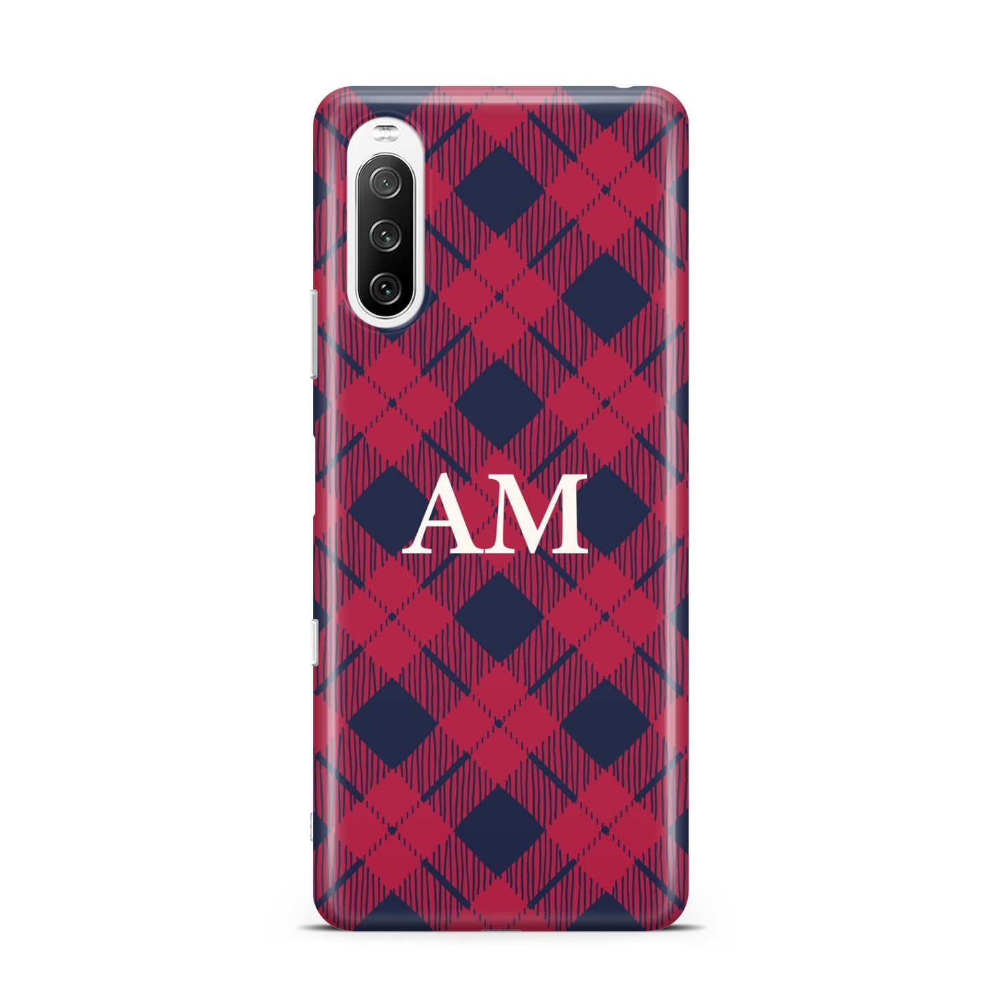 Personalised Tartan Sony Xperia 10 III Case