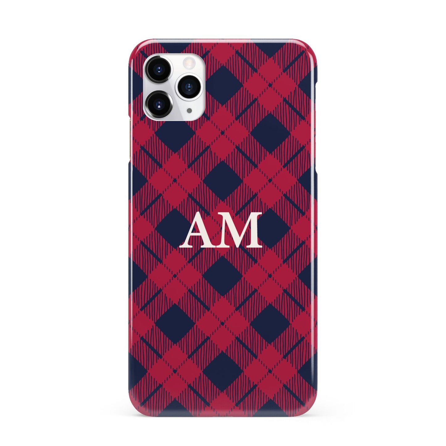 Personalised Tartan iPhone 11 Pro Max 3D Snap Case