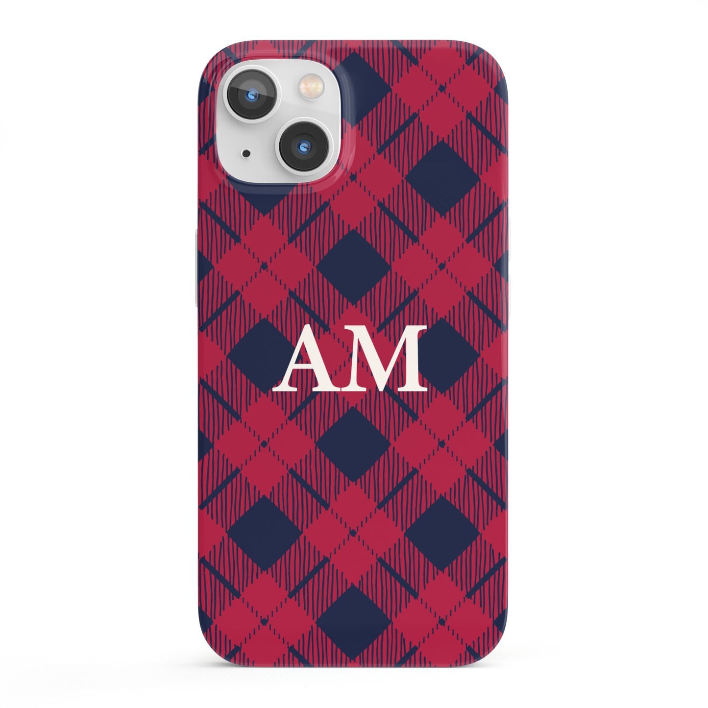 Personalised Tartan iPhone 13 Full Wrap 3D Snap Case