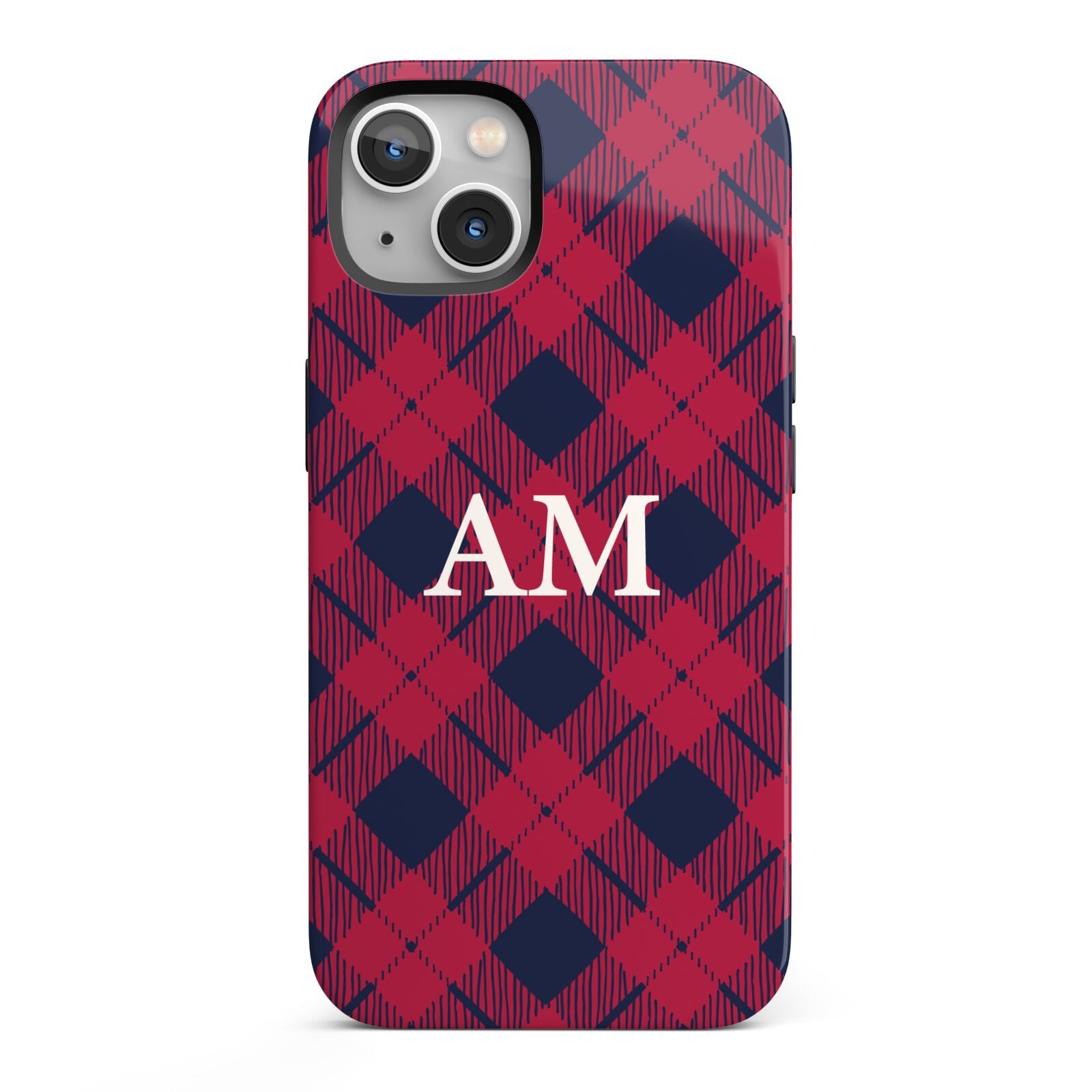 Personalised Tartan iPhone 13 Full Wrap 3D Tough Case