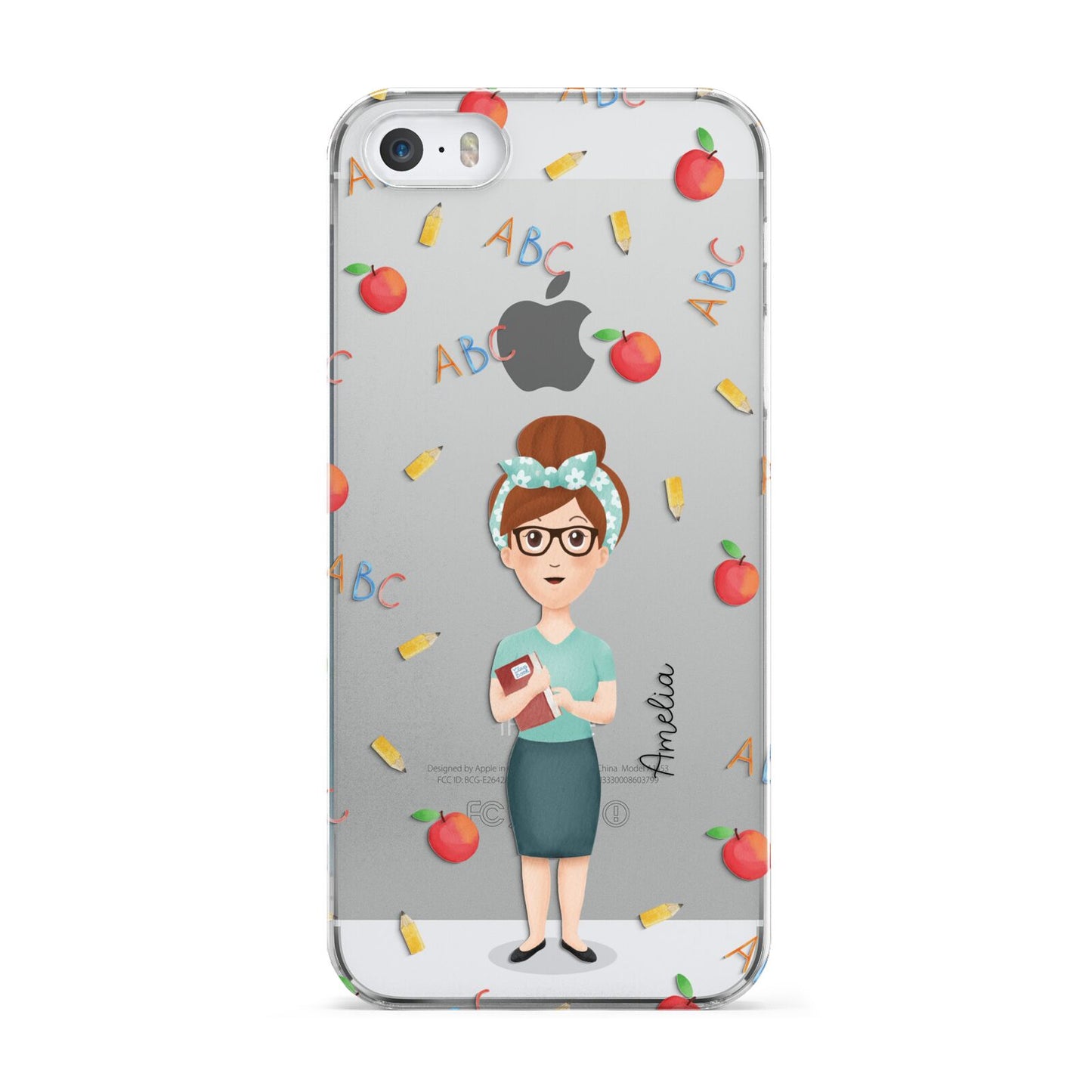 Personalised Teacher Cartoon Apple iPhone 5 Case