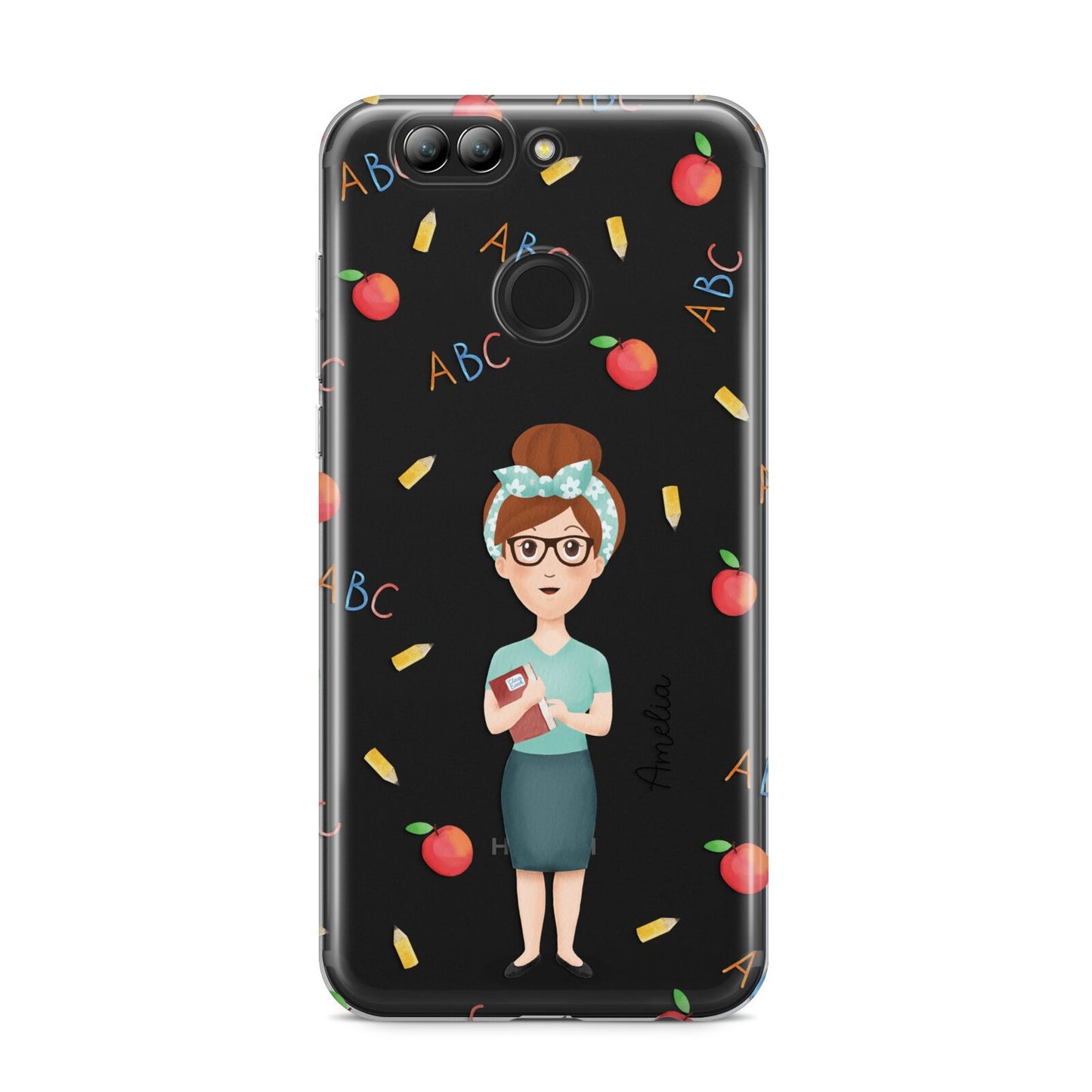 Personalised Teacher Cartoon Huawei Nova 2s Phone Case