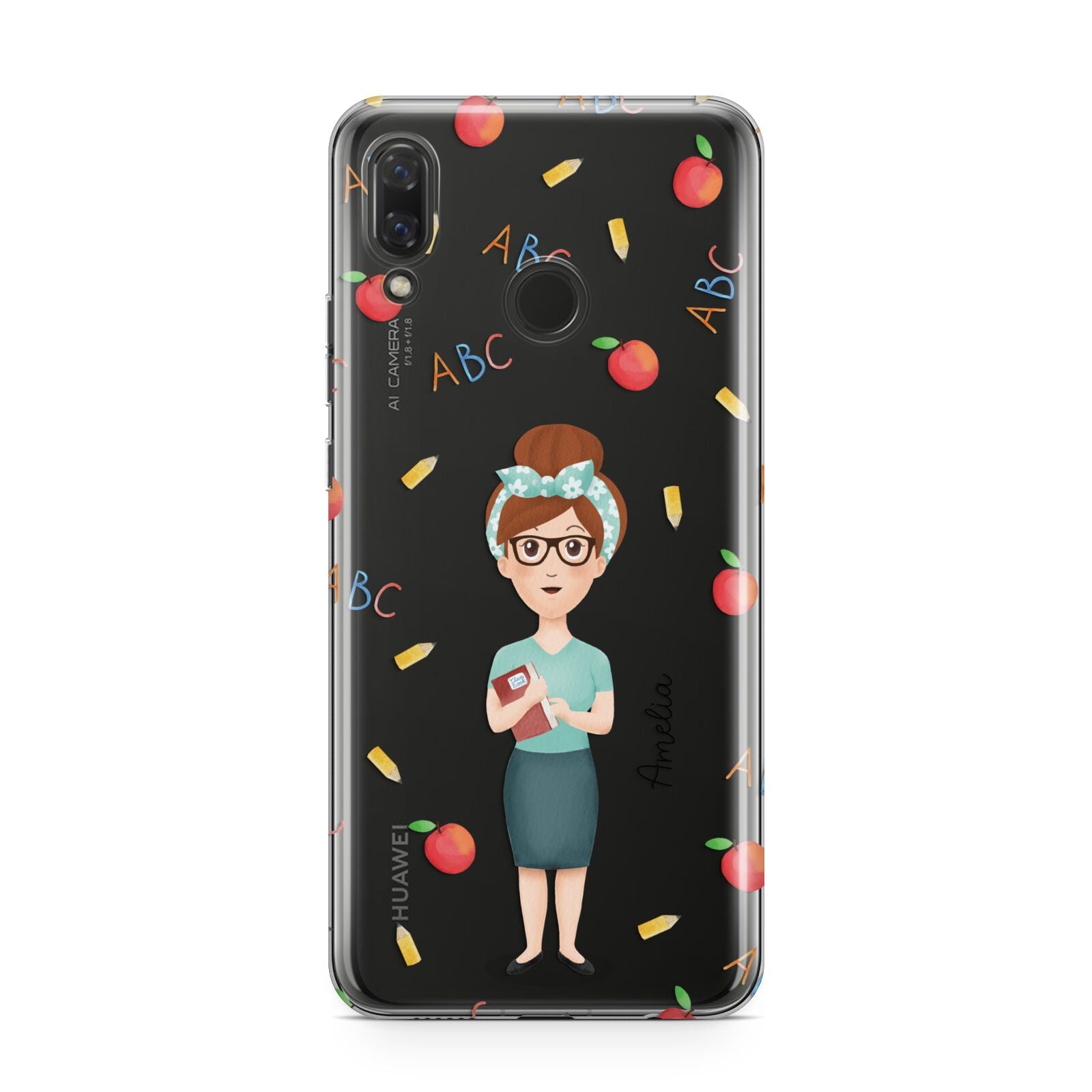 Personalised Teacher Cartoon Huawei Nova 3 Phone Case