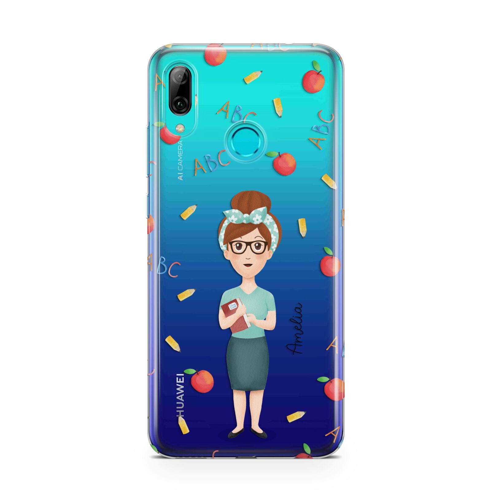 Personalised Teacher Cartoon Huawei P Smart 2019 Case