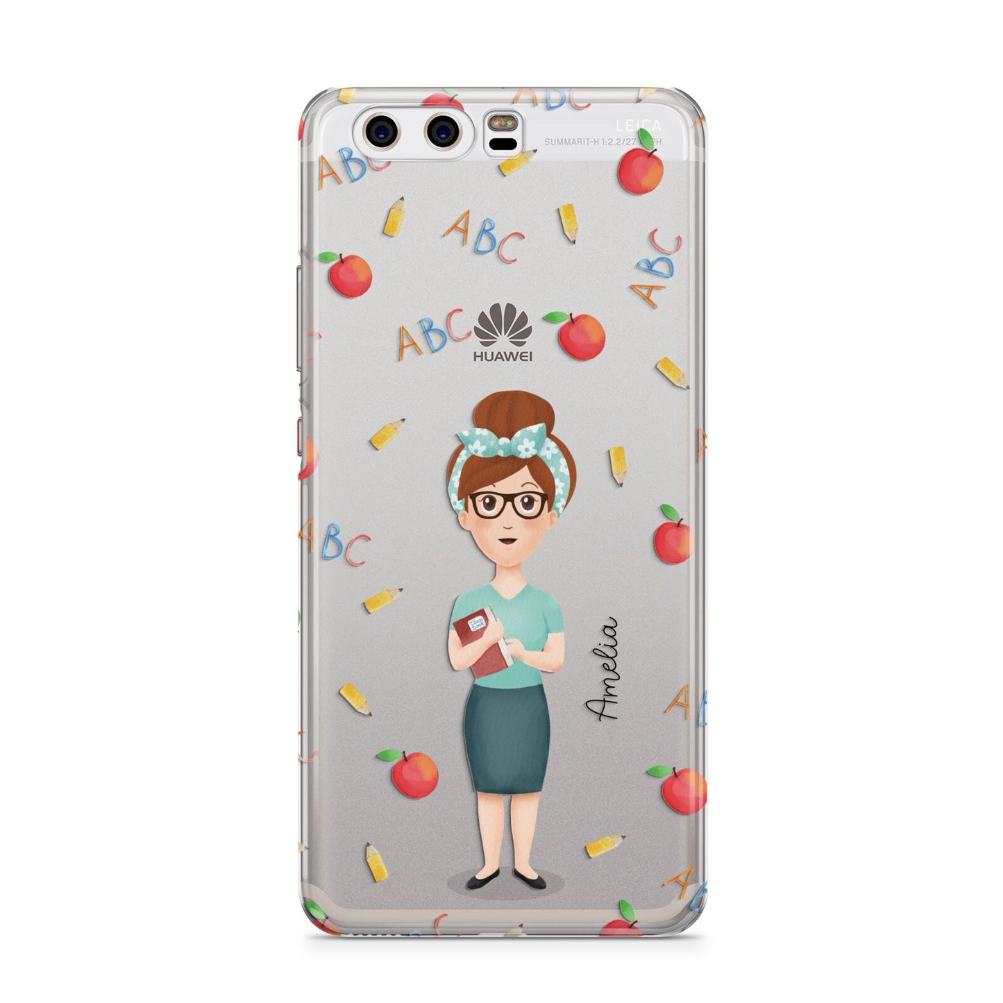 Personalised Teacher Cartoon Huawei P10 Phone Case