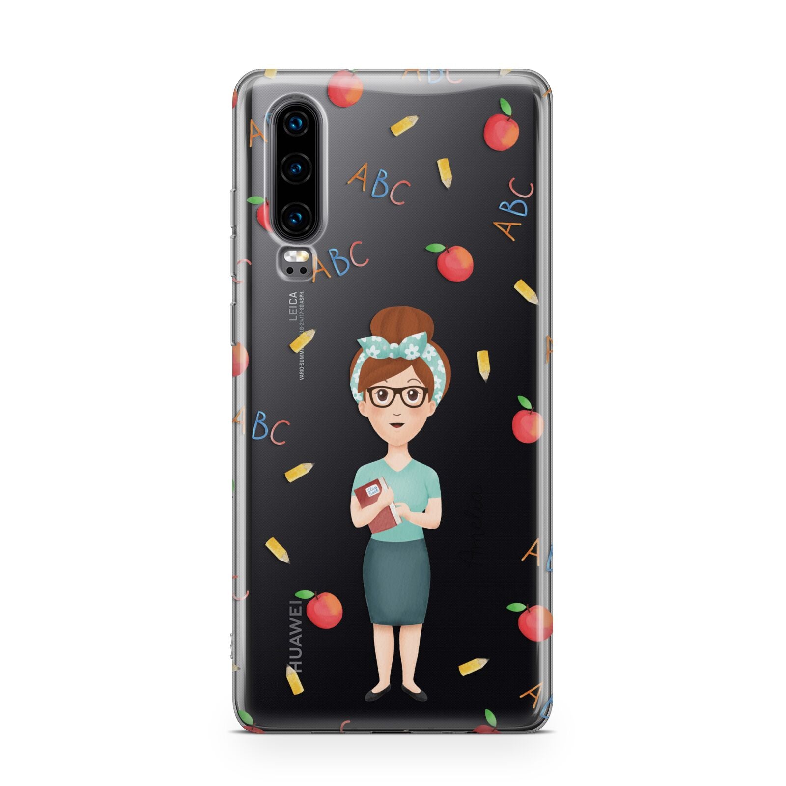 Personalised Teacher Cartoon Huawei P30 Phone Case