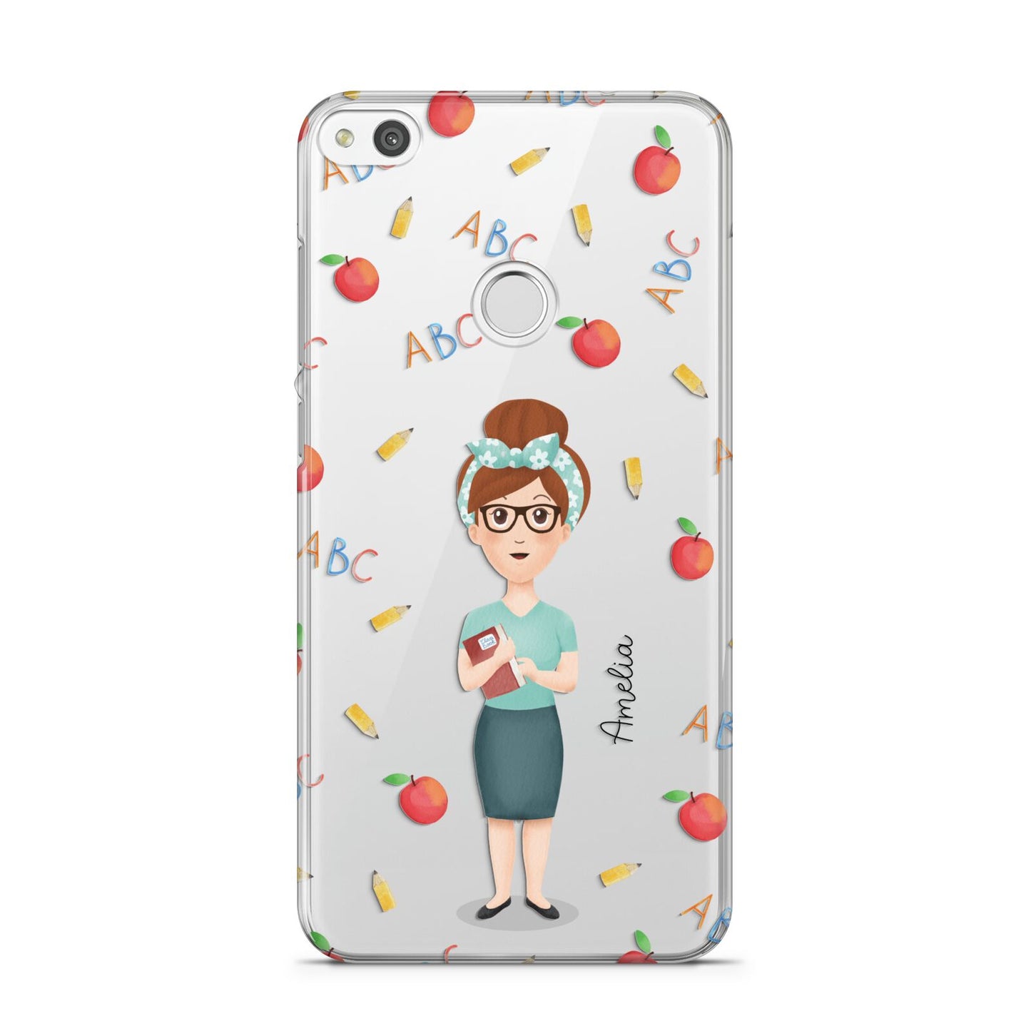 Personalised Teacher Cartoon Huawei P8 Lite Case