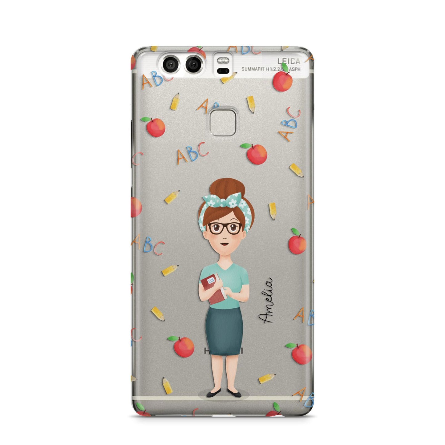 Personalised Teacher Cartoon Huawei P9 Case