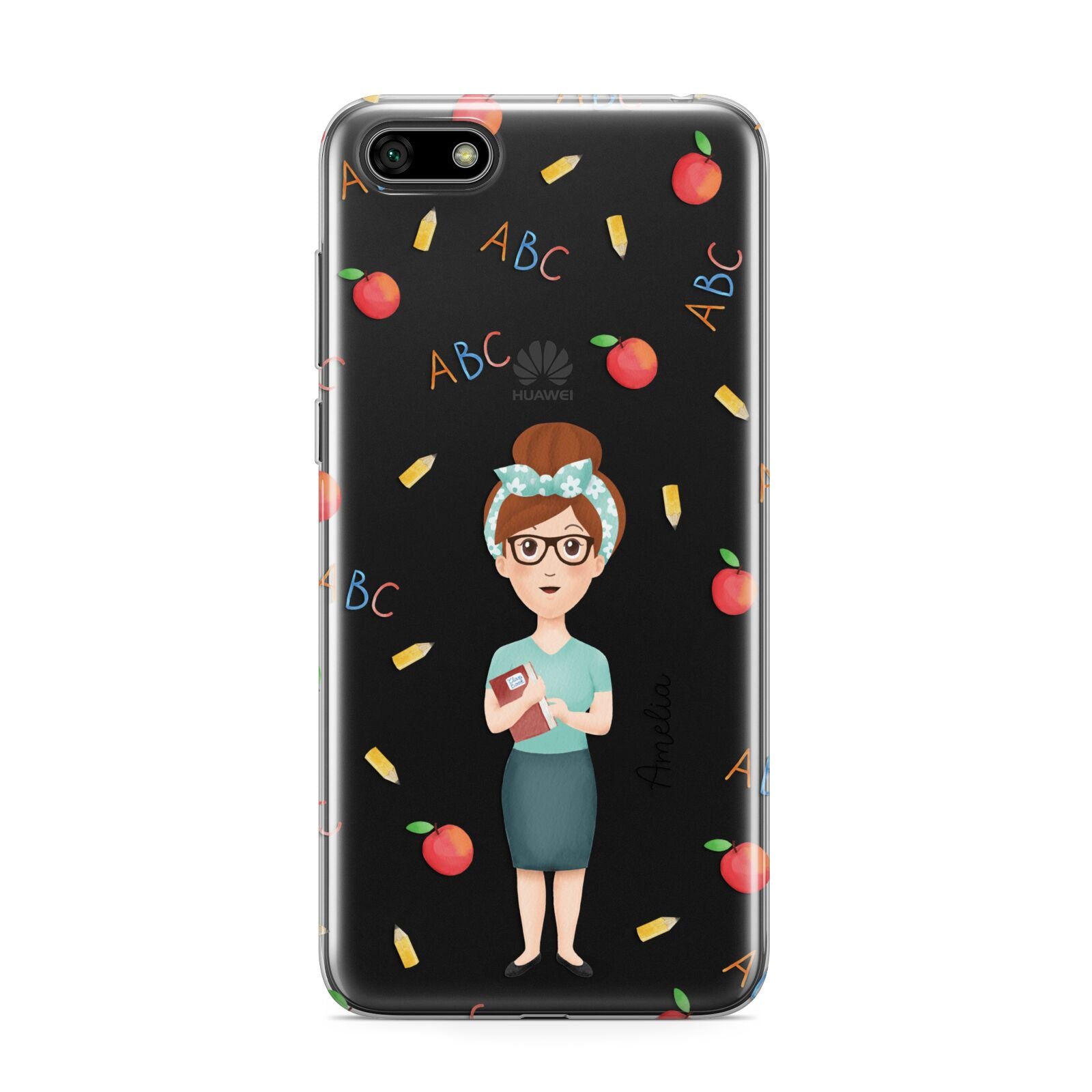 Personalised Teacher Cartoon Huawei Y5 Prime 2018 Phone Case