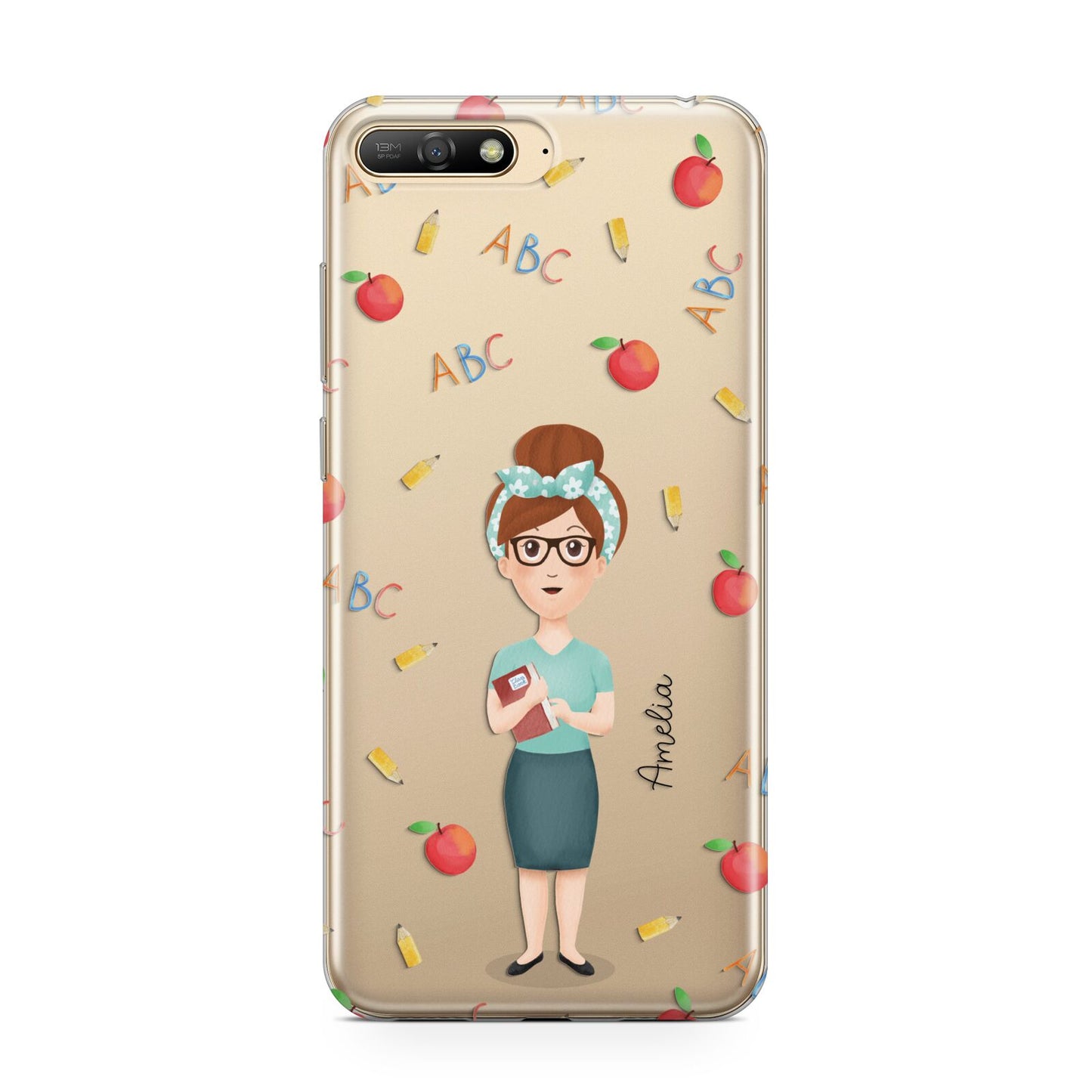 Personalised Teacher Cartoon Huawei Y6 2018