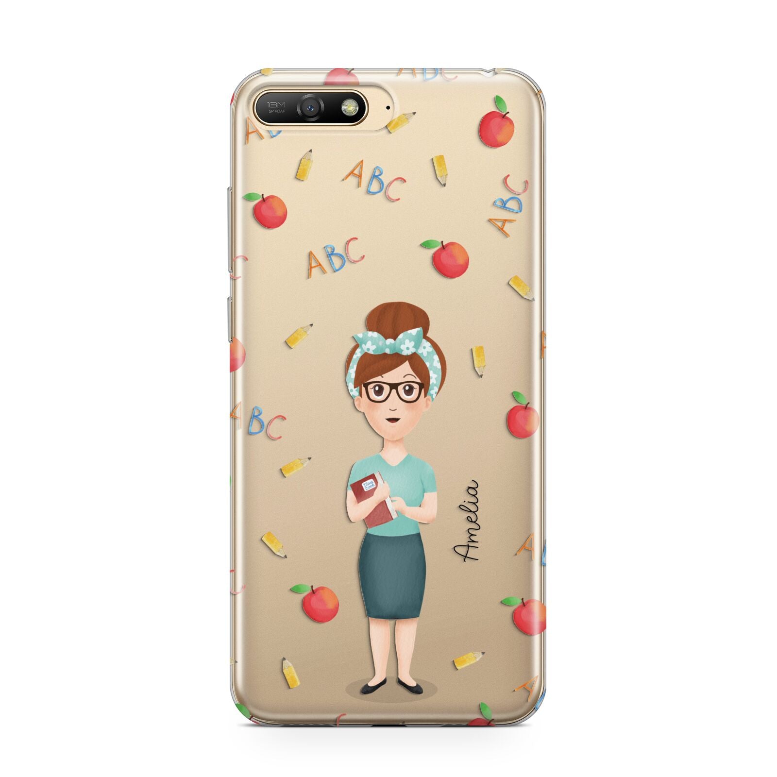 Personalised Teacher Cartoon Huawei Y6 2018