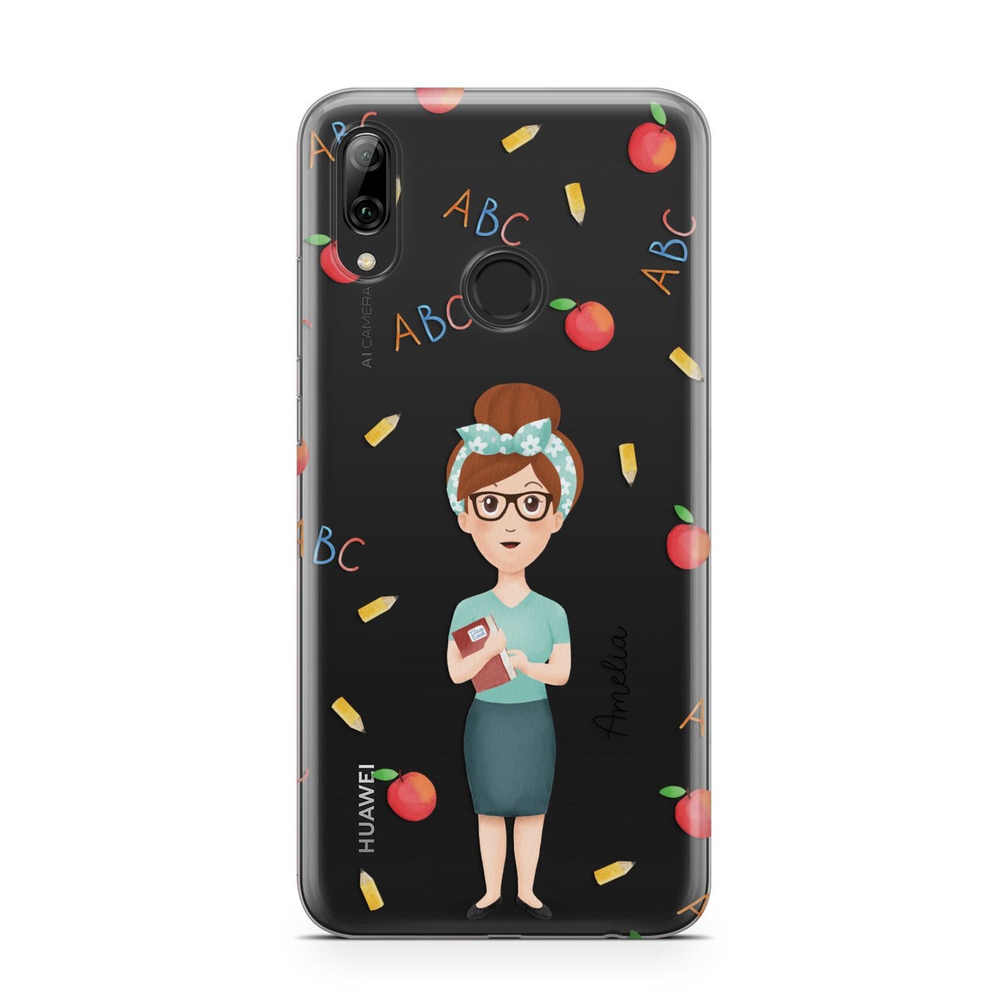 Personalised Teacher Cartoon Huawei Y7 2019