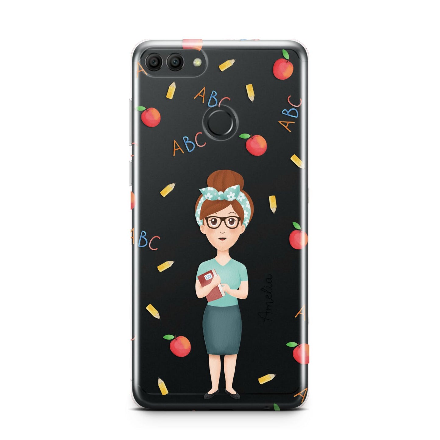 Personalised Teacher Cartoon Huawei Y9 2018