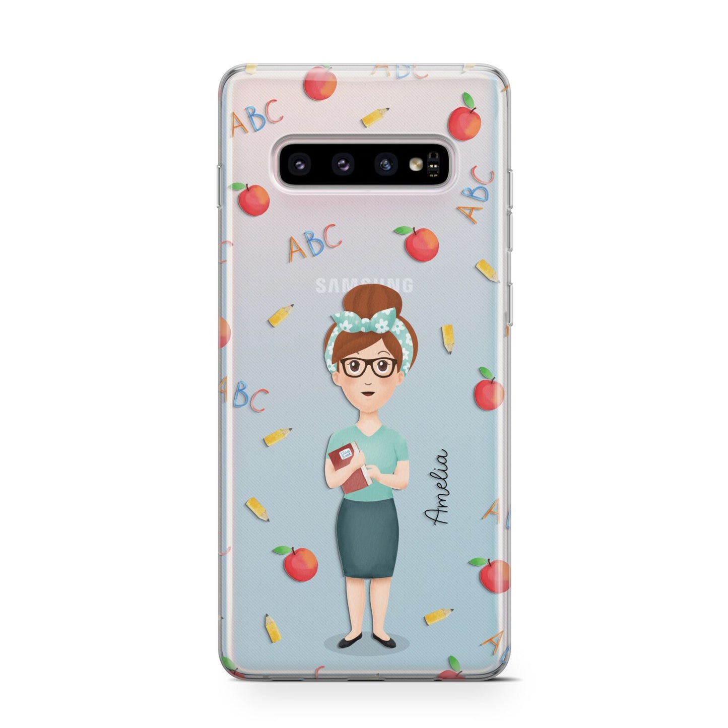 Personalised Teacher Cartoon Protective Samsung Galaxy Case