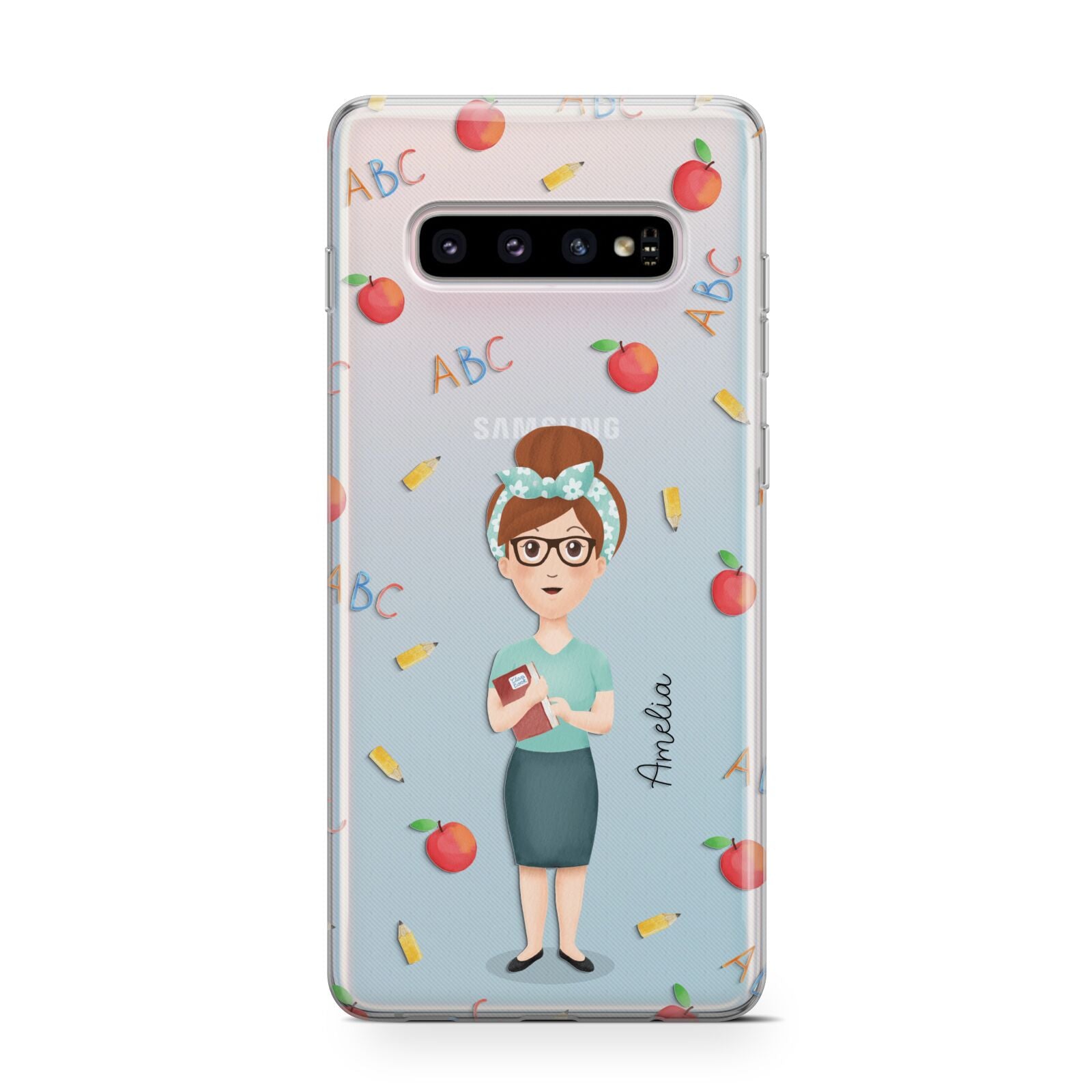 Personalised Teacher Cartoon Protective Samsung Galaxy Case