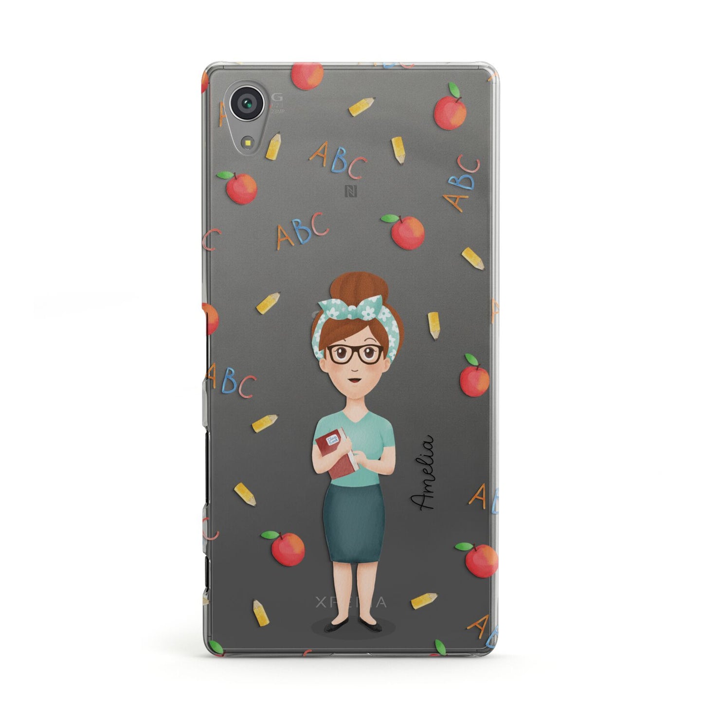 Personalised Teacher Cartoon Sony Xperia Case