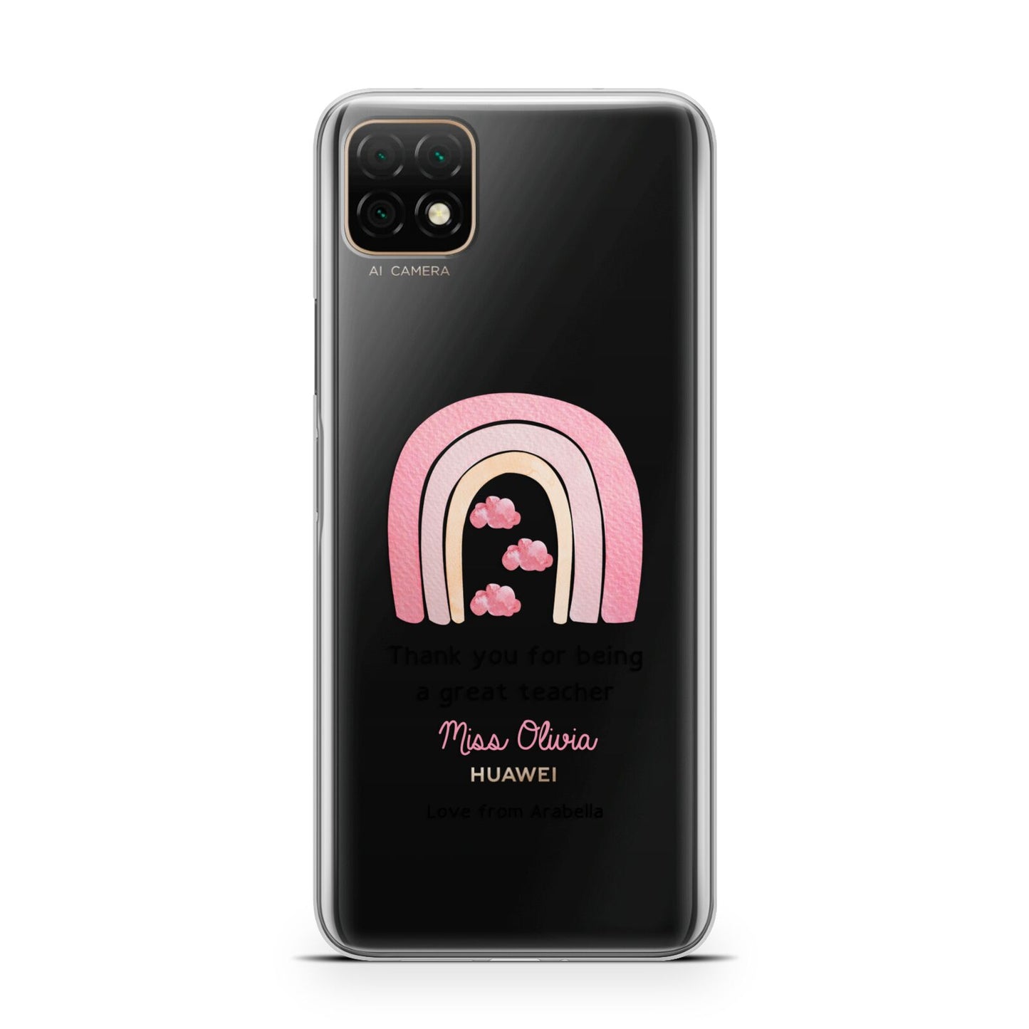 Personalised Teacher Thanks Huawei Enjoy 20 Phone Case