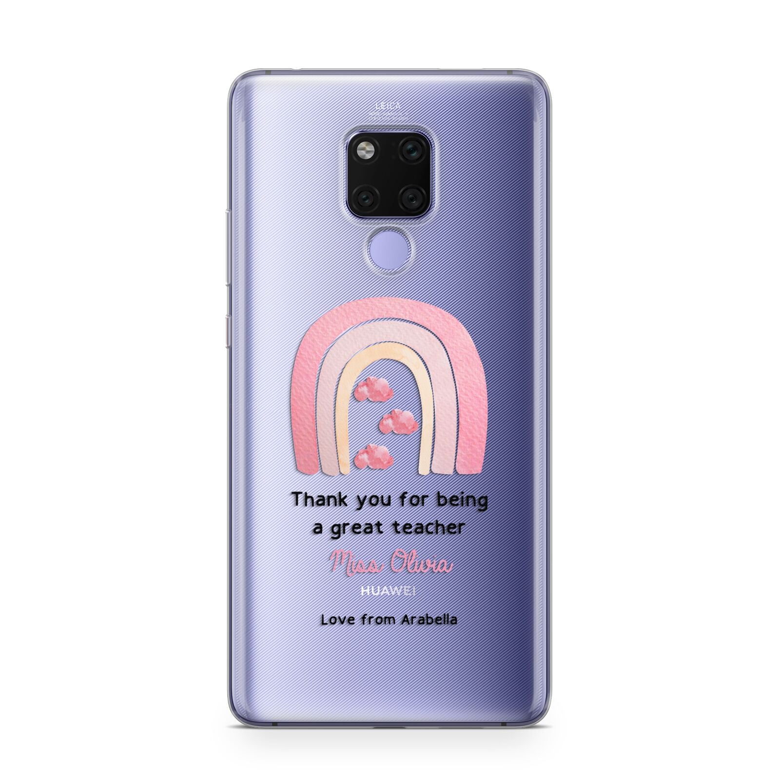 Personalised Teacher Thanks Huawei Mate 20X Phone Case