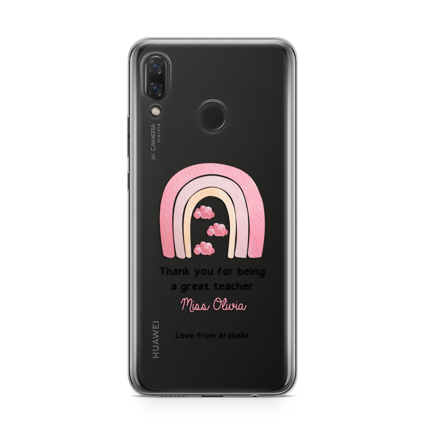 Personalised Teacher Thanks Huawei Nova 3 Phone Case