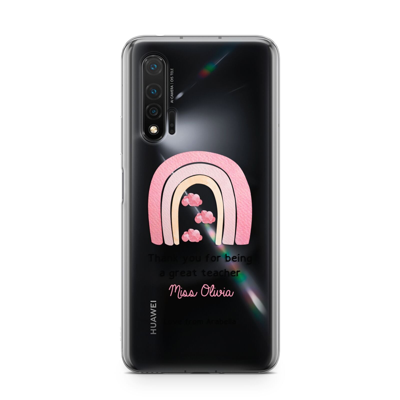 Personalised Teacher Thanks Huawei Nova 6 Phone Case