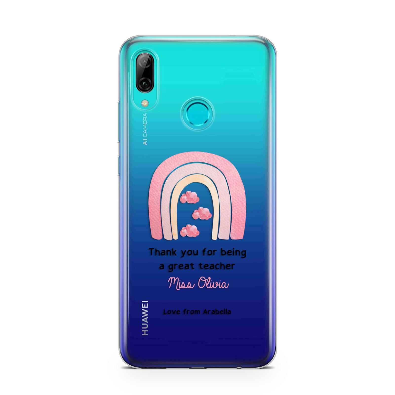 Personalised Teacher Thanks Huawei P Smart 2019 Case