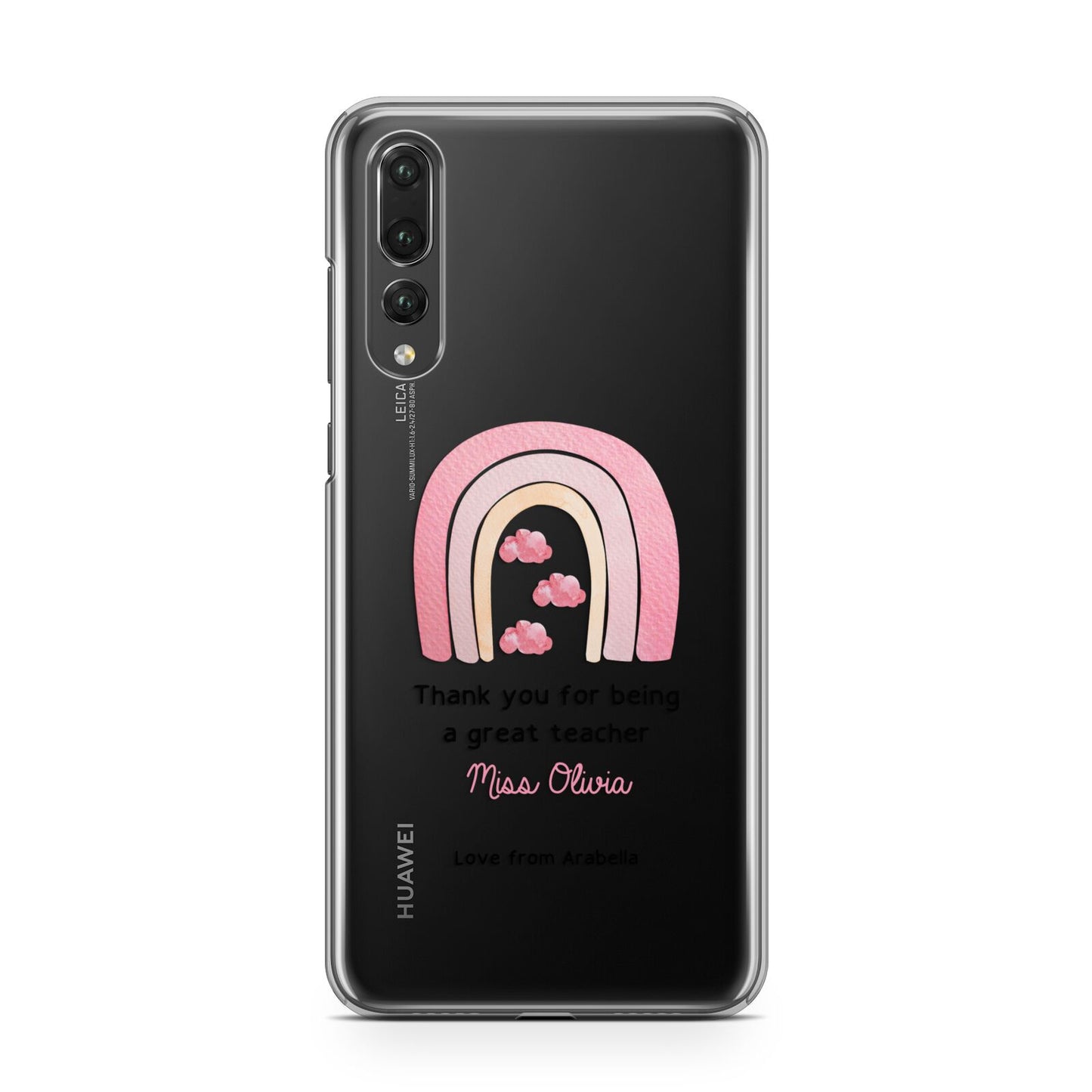 Personalised Teacher Thanks Huawei P20 Pro Phone Case