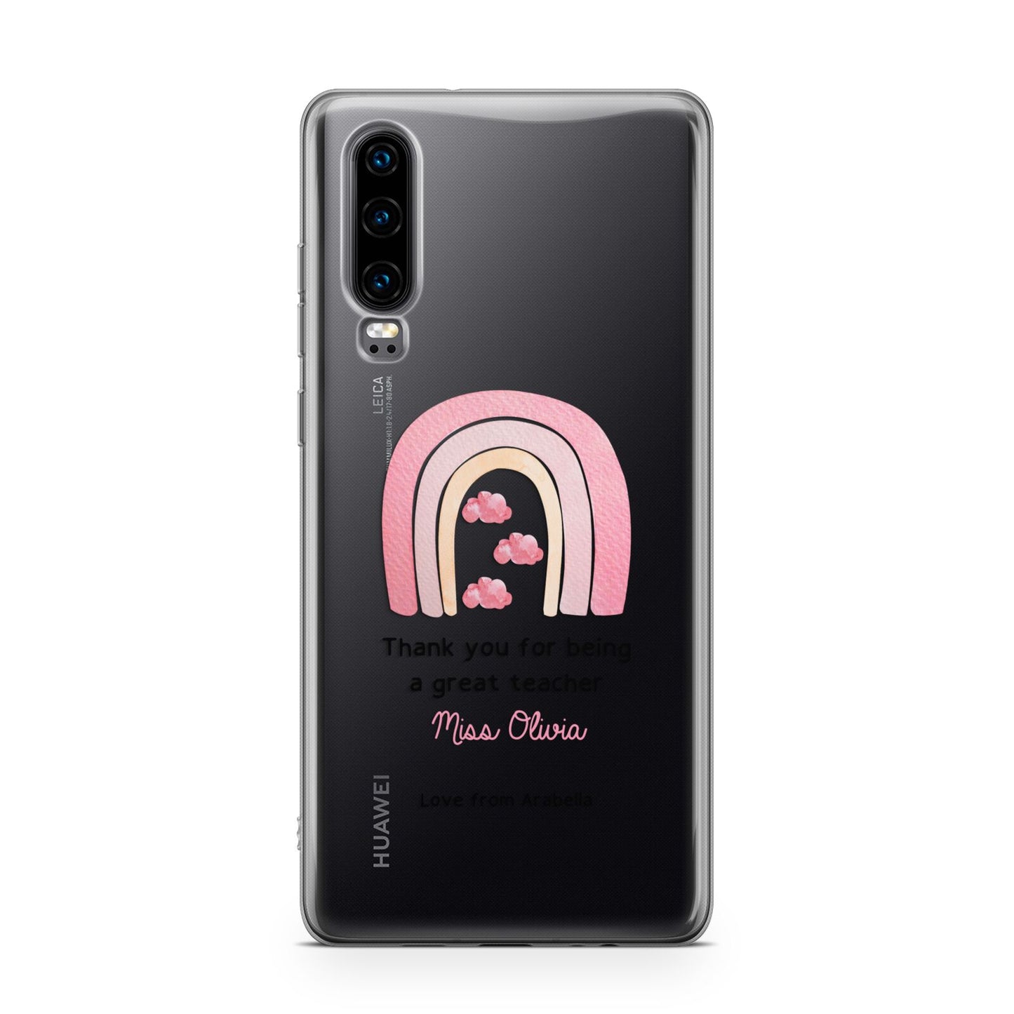 Personalised Teacher Thanks Huawei P30 Phone Case